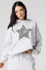 Star Patch Oversized Fleece Hoodie sold by Urban Planet