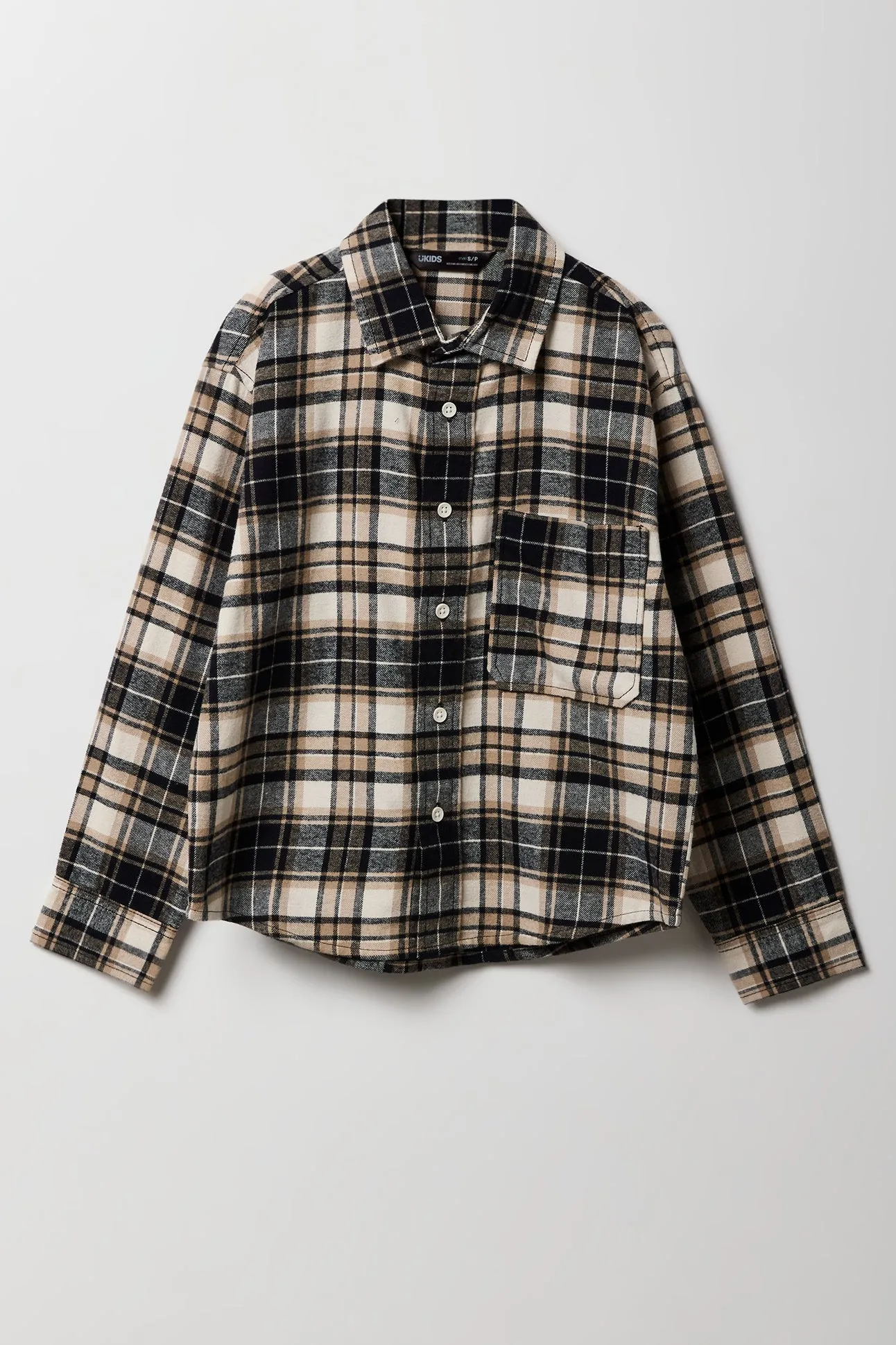 Haut boutonné en flanelle à carreaux pour garçon sold by Urban Planet