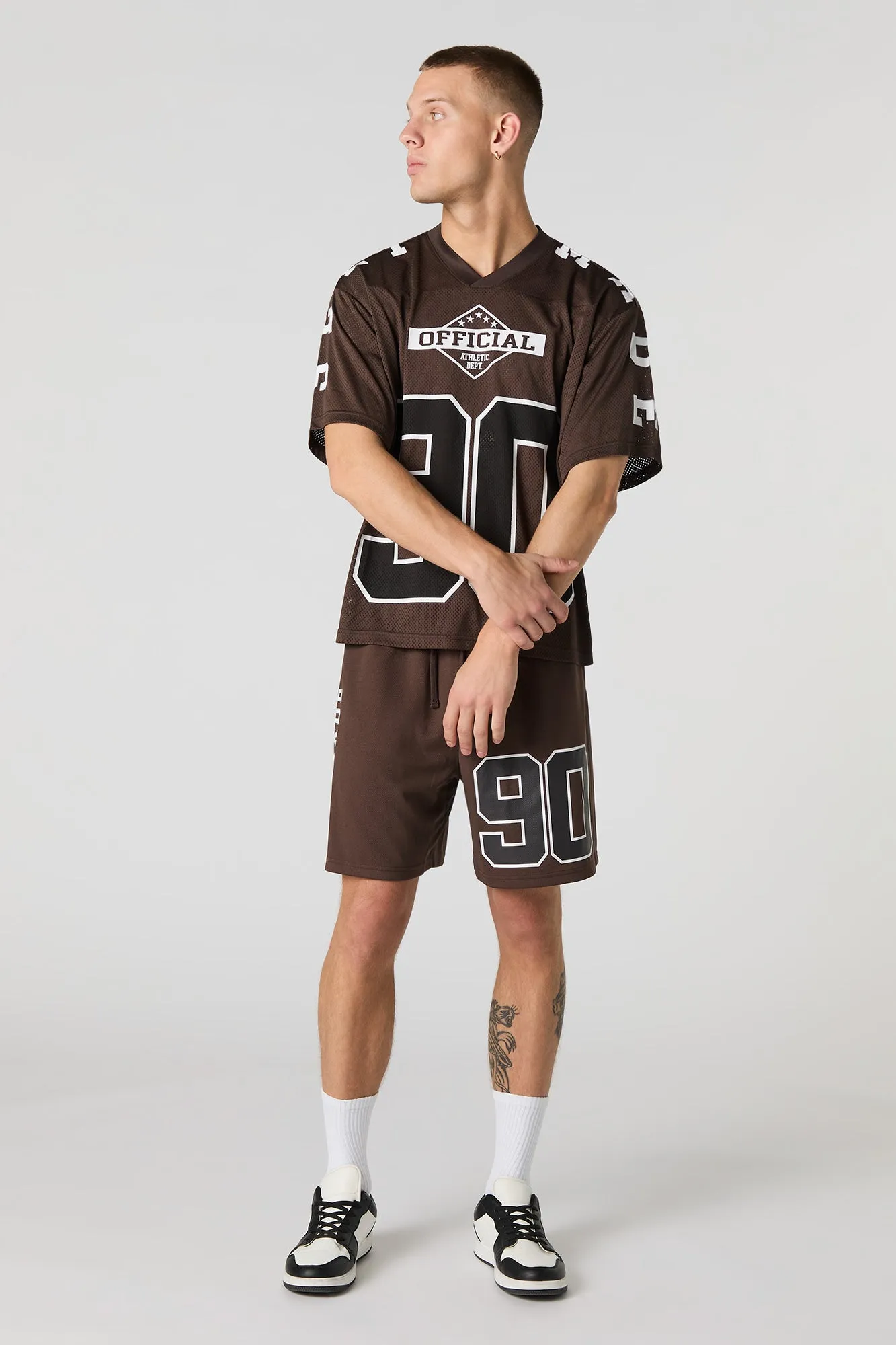Graphic Mesh Football Jersey sold by Urban Planet product image thumbnail 3