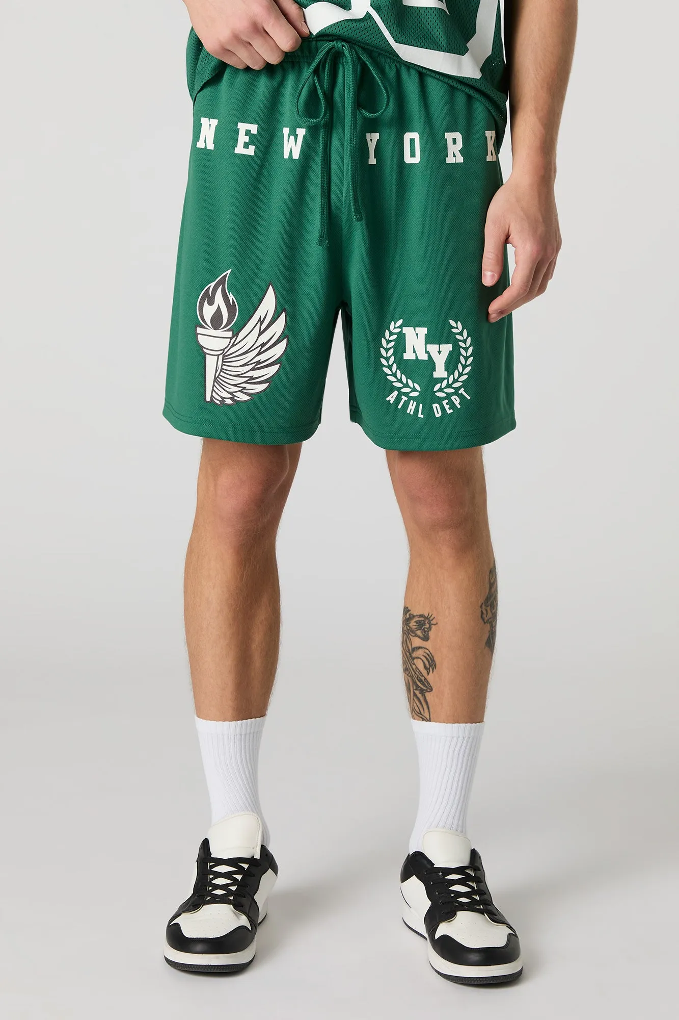 New York Graphic Mesh Active Short sold by Urban Planet product image thumbnail 4