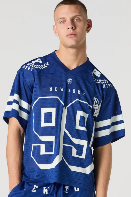 New York Graphic Mesh Football Jersey sold by Urban Planet