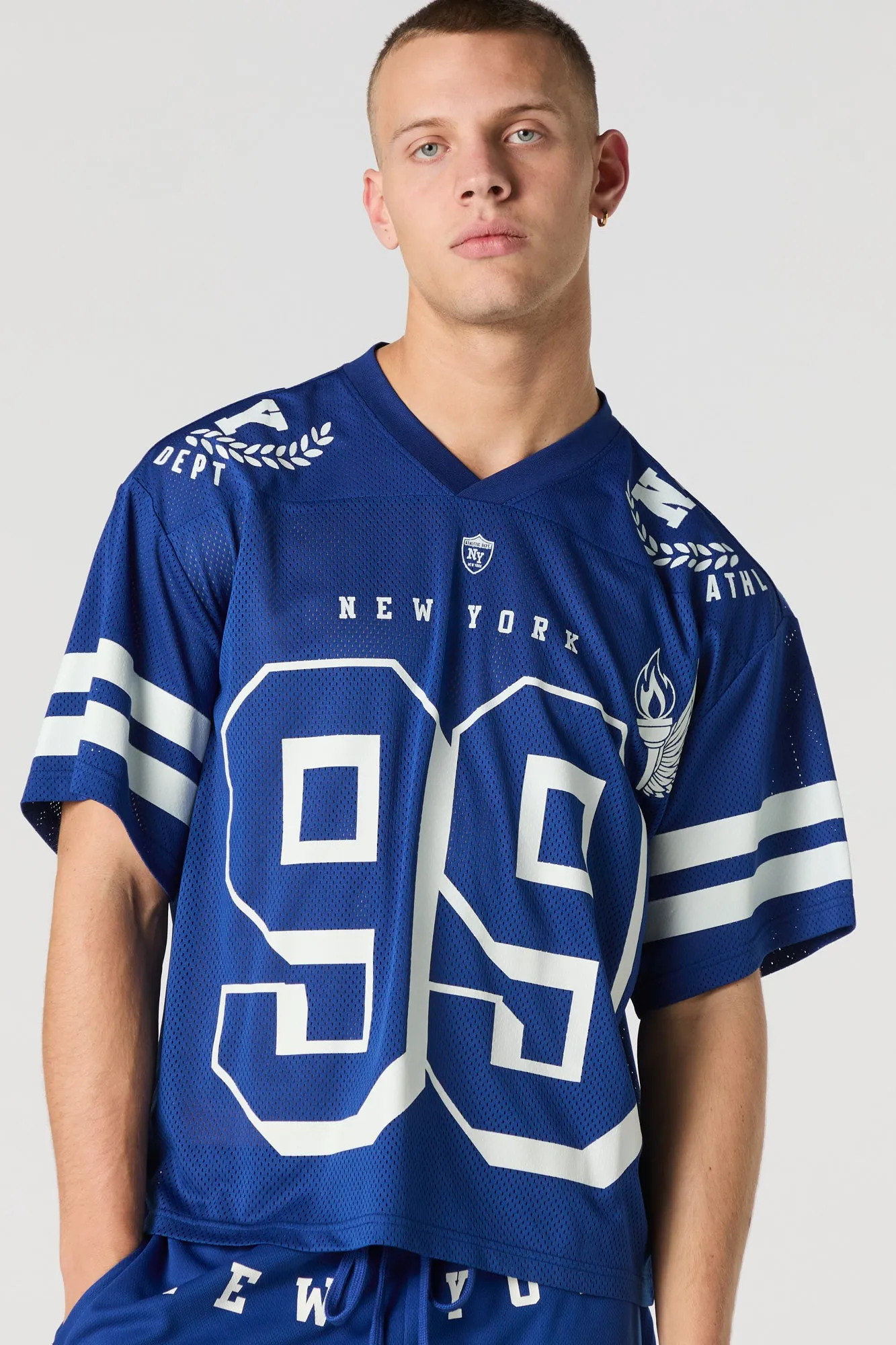 Jersey de football en filet à imprimé New York sold by Urban Planet