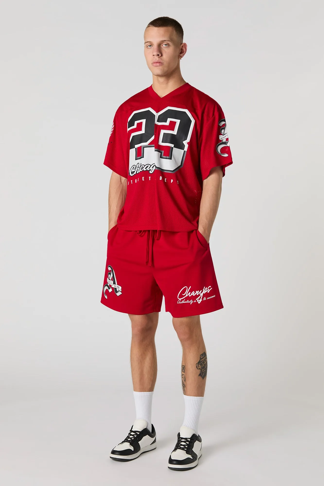 Short Active en filet à imprimé City sold by Urban Planet product image thumbnail 5