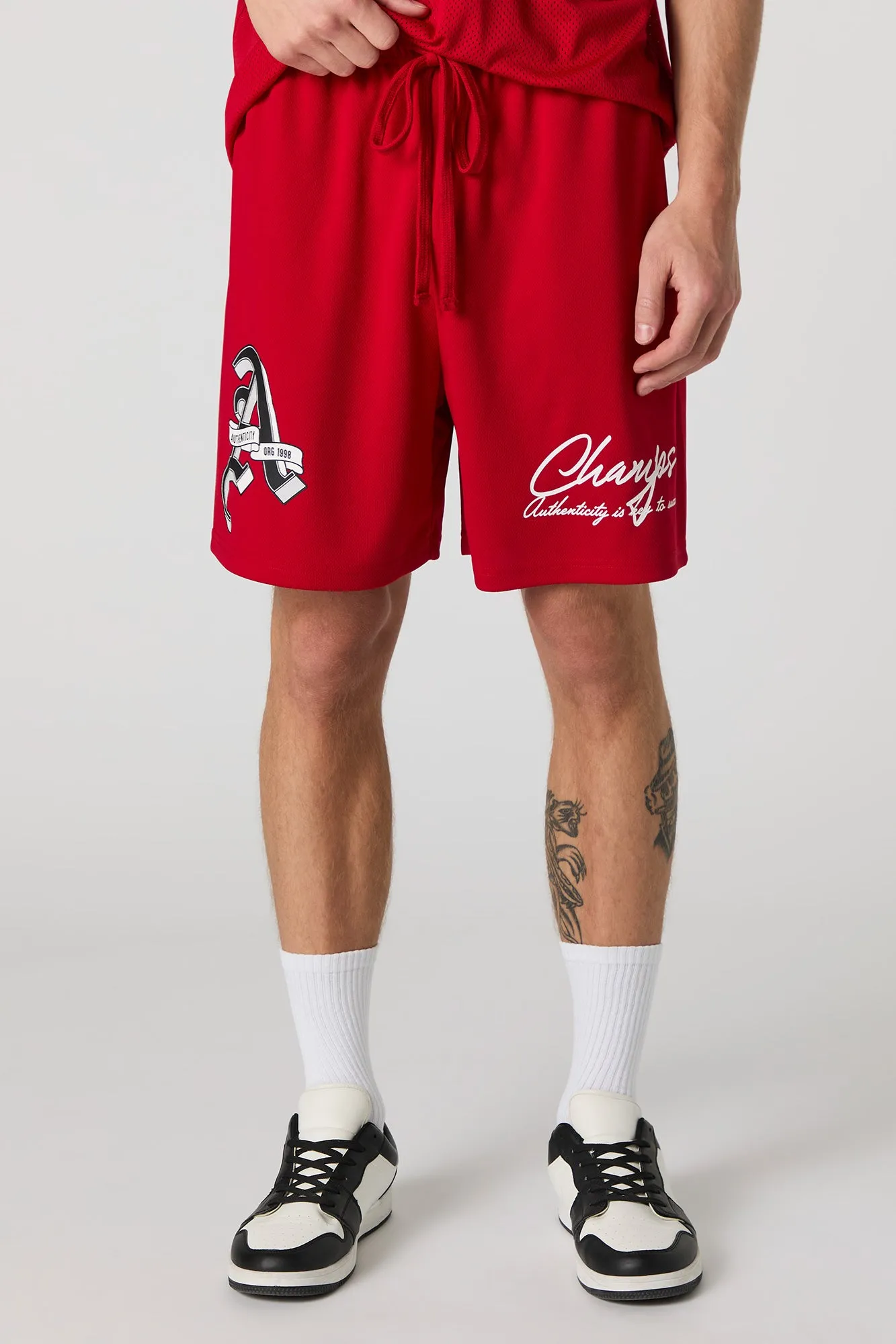 Short Active en filet à imprimé City sold by Urban Planet product image thumbnail 4