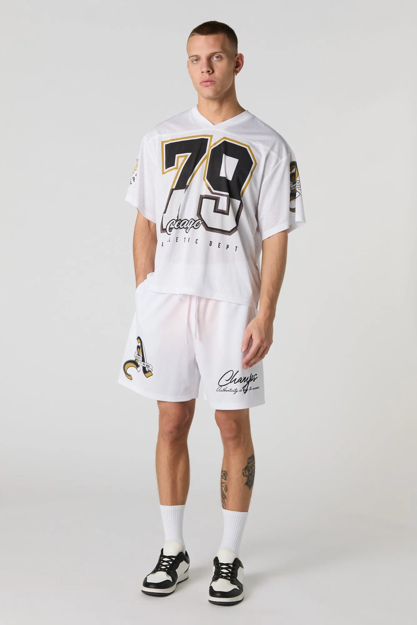 Short Active en filet à imprimé City sold by Urban Planet product image thumbnail 2