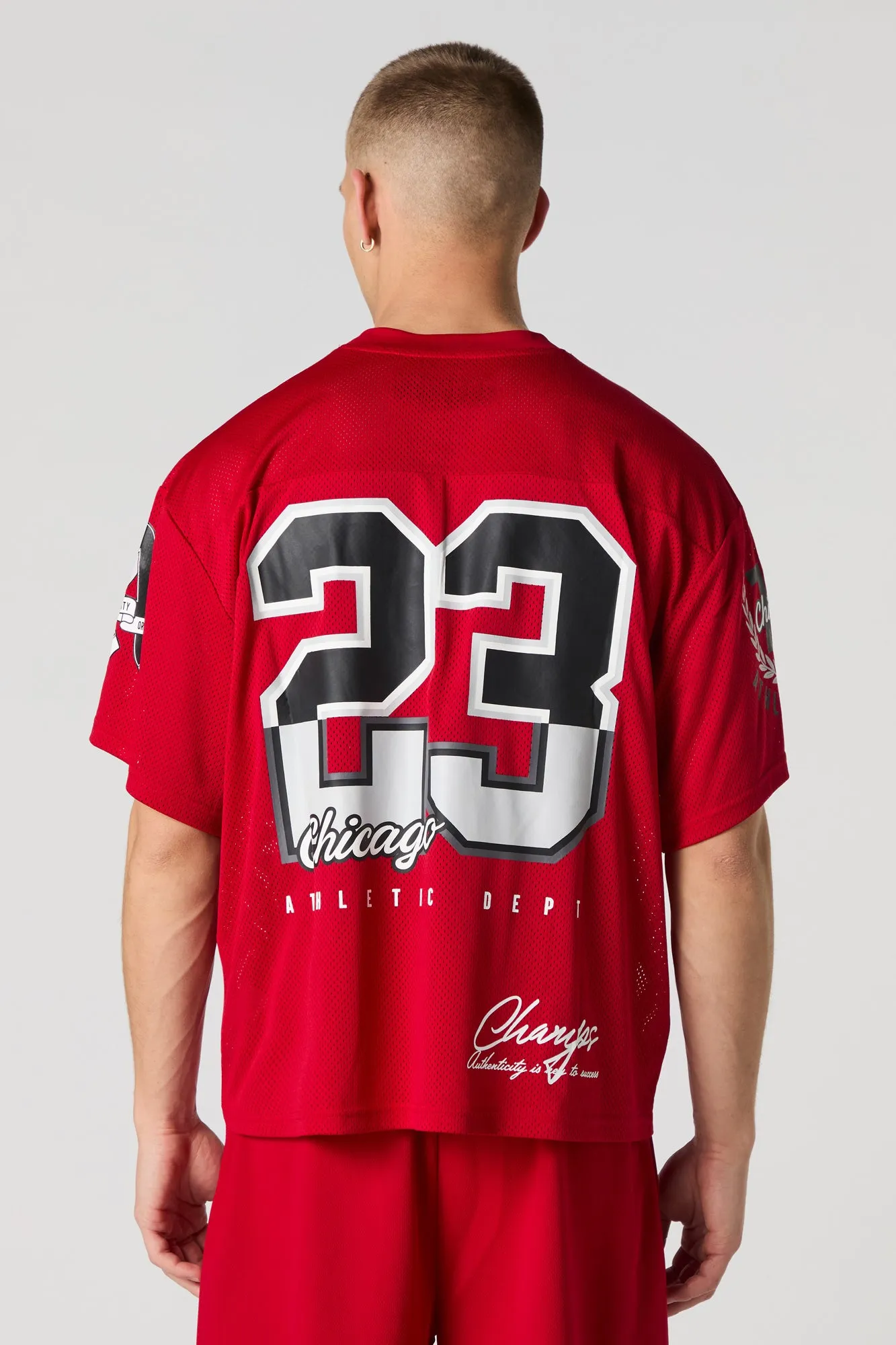 City Graphic Mesh Football Jersey sold by Urban Planet product image thumbnail 4