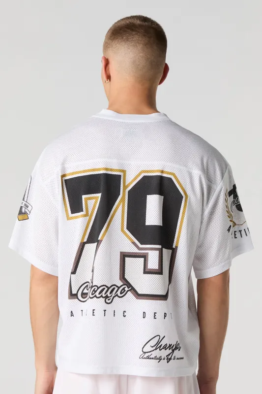 Jersey de football en filet à imprimé City sold by Urban Planet