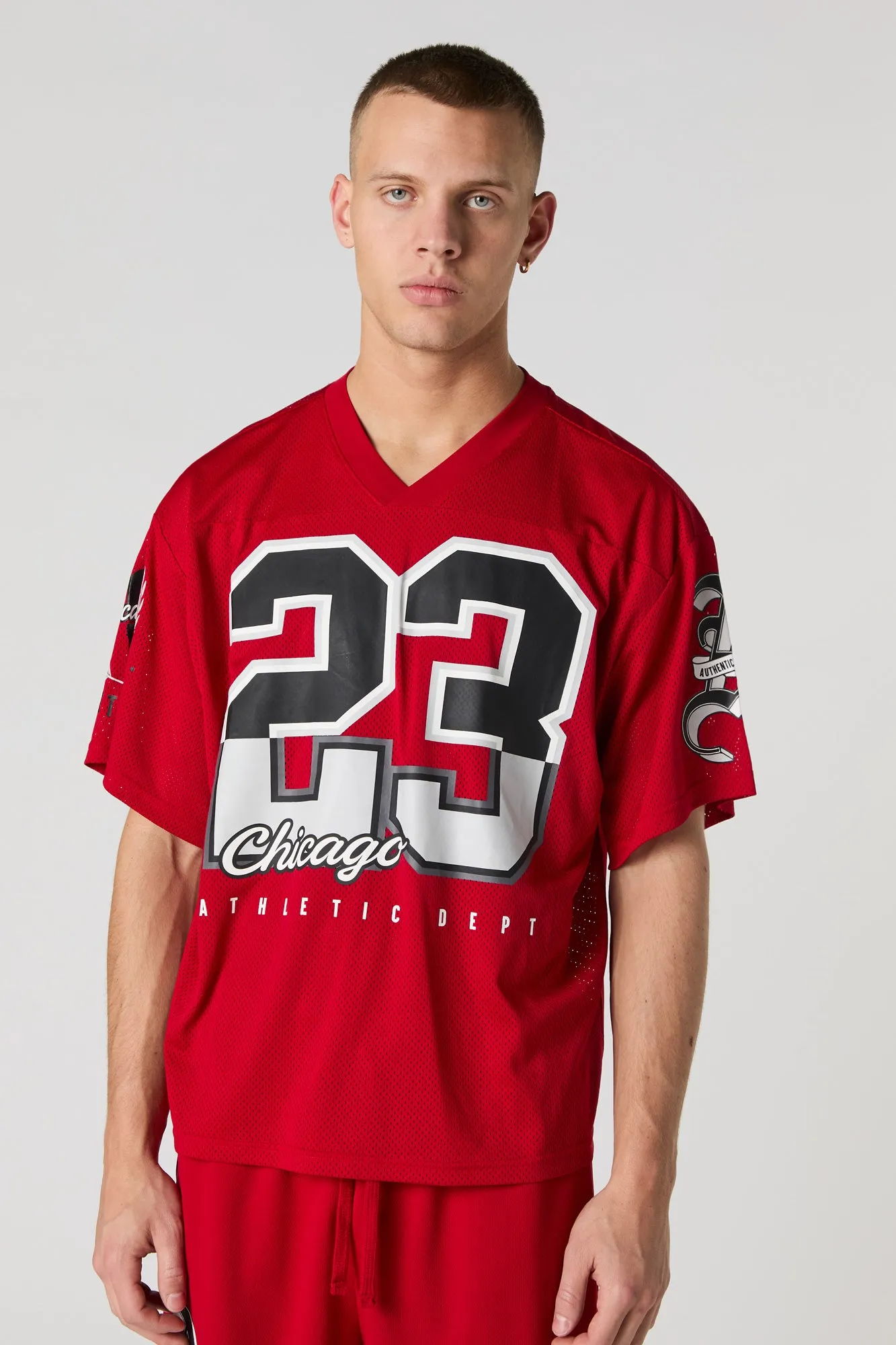 Jersey de football en filet à imprimé City sold by Urban Planet product image thumbnail 5