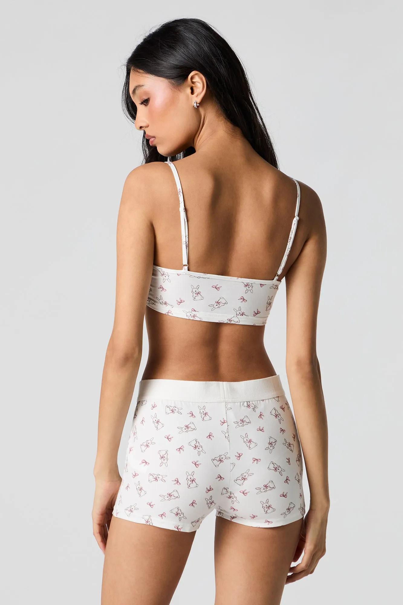 Printed Tank & Boxer Short 2 Piece Pajama Set sold by Urban Planet product image thumbnail 5