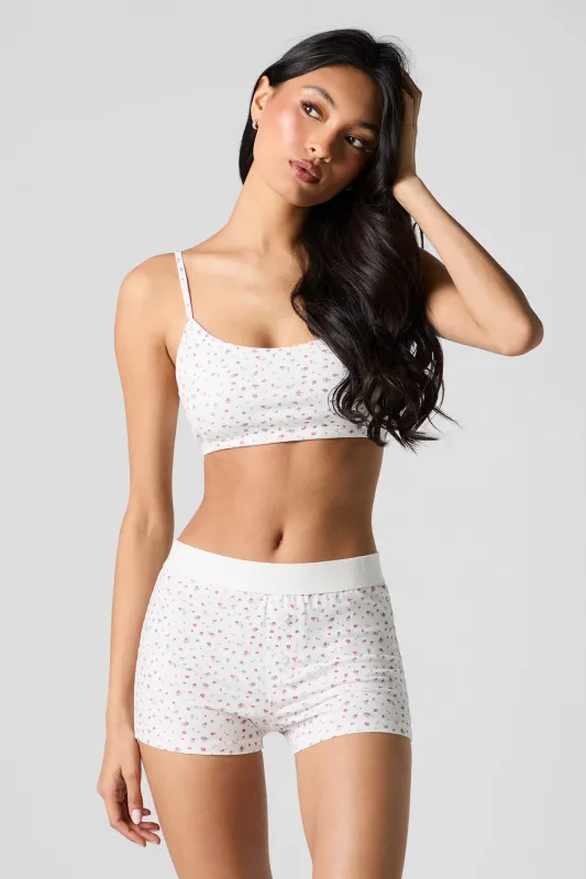 Ensemble-pyjama 2 pièces short boxeur et camisole imprimés sold by Urban Planet