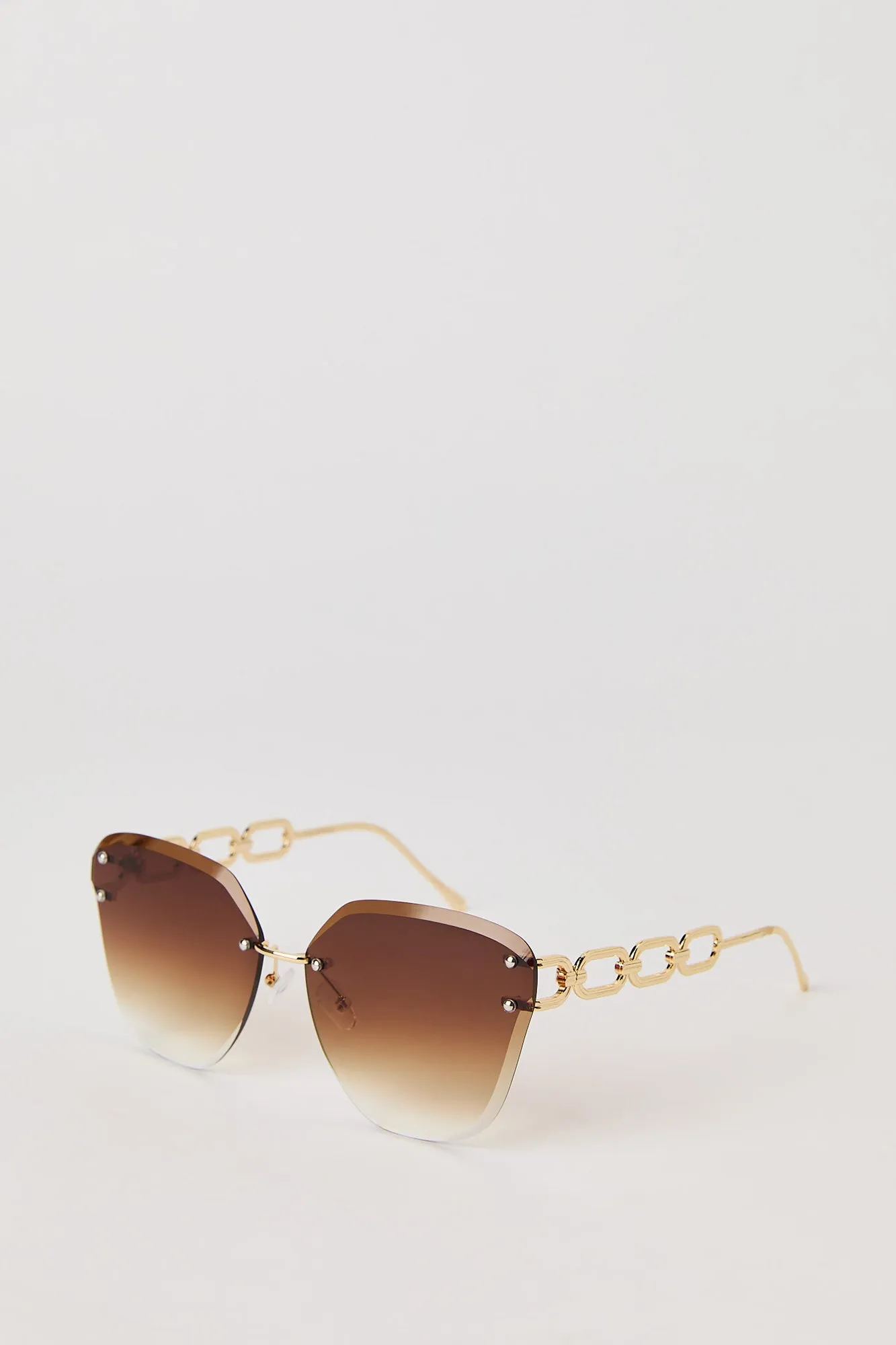 Rimless Chain Link Sunglasses sold by Urban Planet product image thumbnail 5