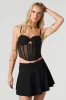 Minijupe-short en crêpe avec bande pliée sold by Urban Planet