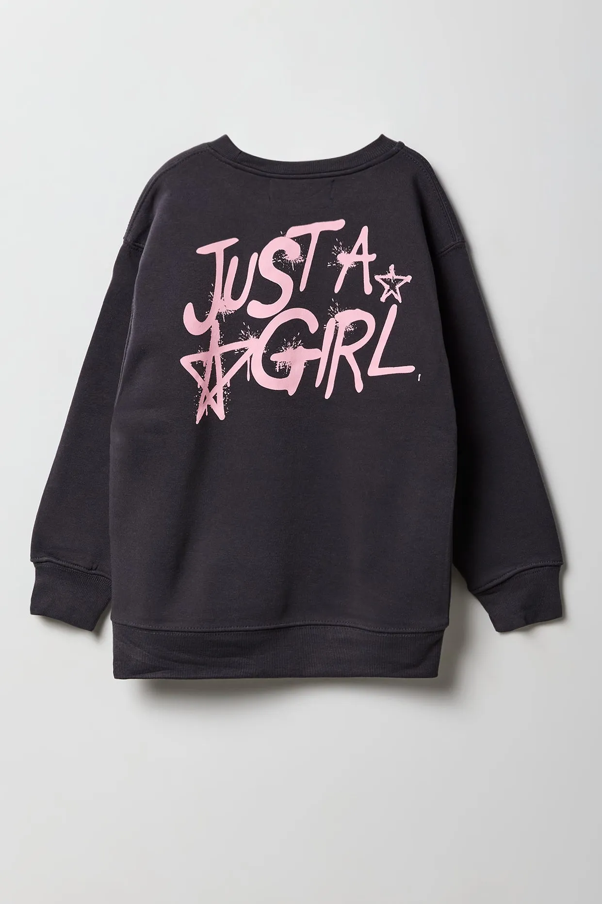 Graphic Oversized Fleece Sweatshirt sold by Urban Planet product image thumbnail 4