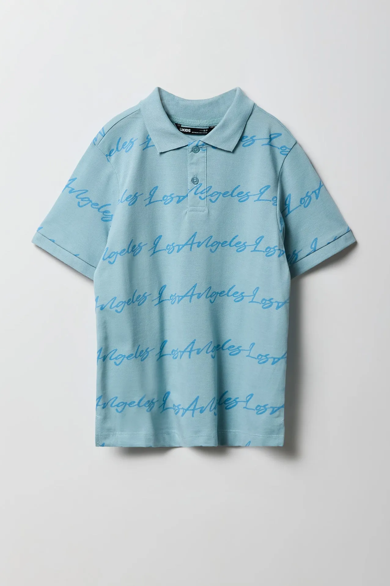 Boys Los Angeles Printed Polo Top sold by Urban Planet