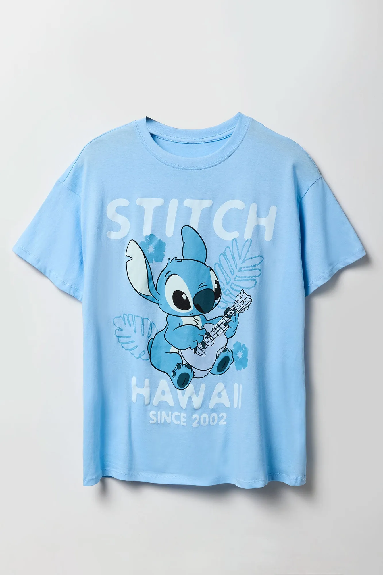 Stitch Hawaii Graphic Boyfriend T-Shirt sold by Urban Planet