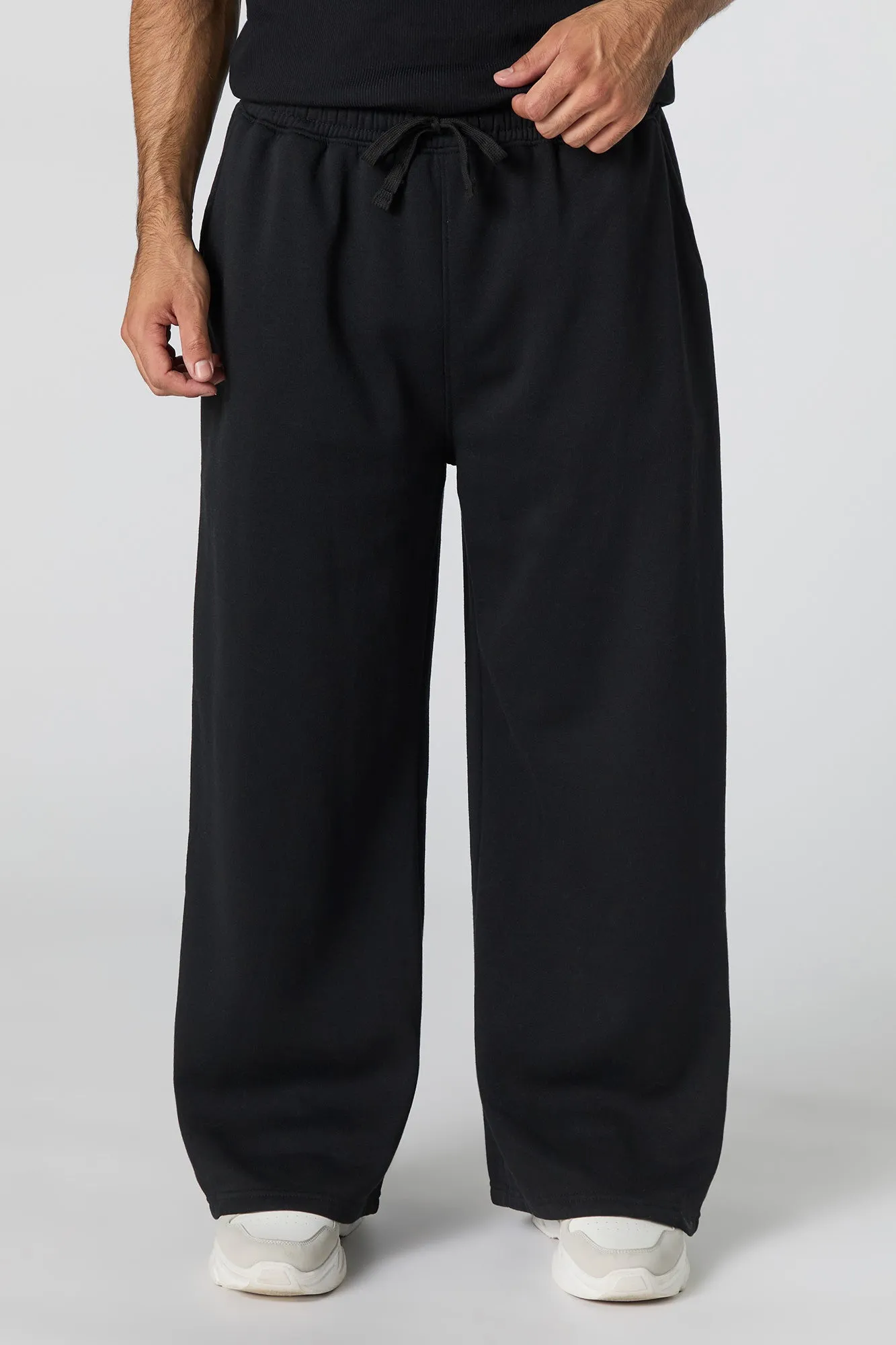 Fleece Wide Leg Sweatpant sold by Urban Planet product image thumbnail 4