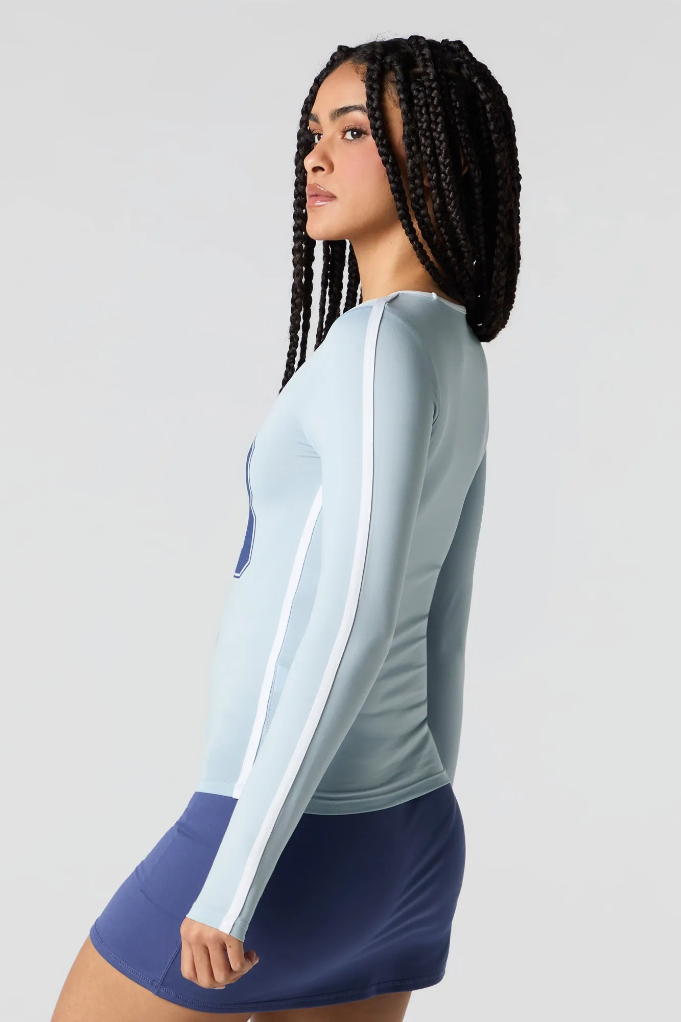 Haut profilé à manches longues avec imprimé Sporty sold by Urban Planet product image thumbnail 2