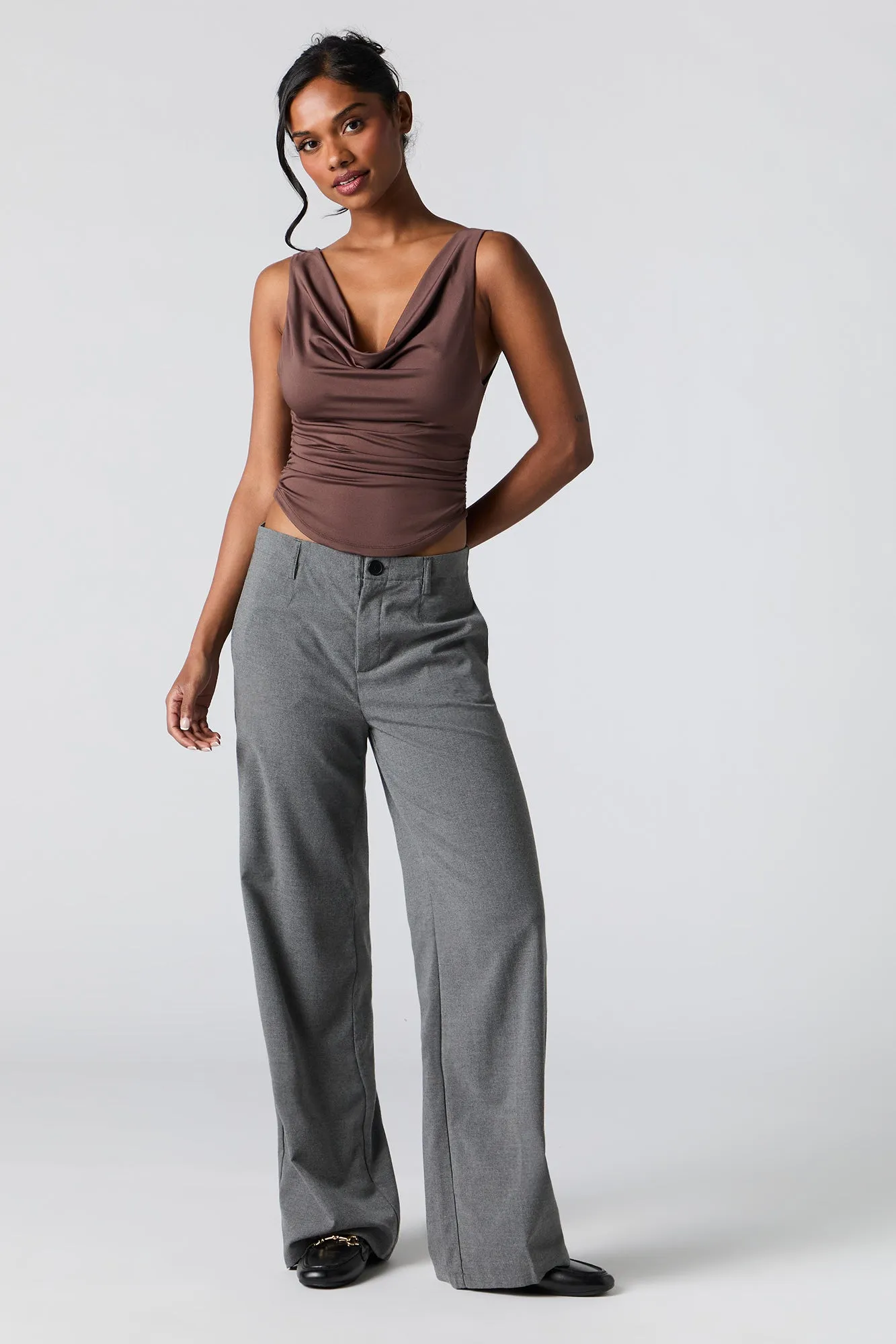 Contour Cowl Neck Tank sold by Urban Planet product image thumbnail 3