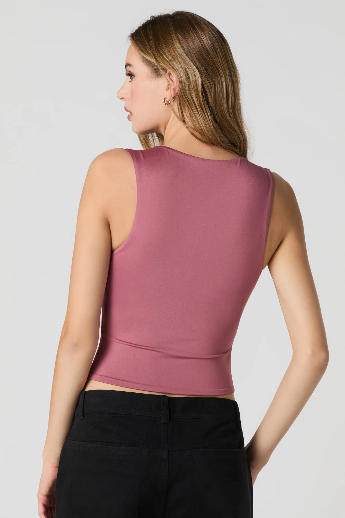 Contour Scoop Square Neck Tank sold by Urban Planet product image thumbnail 2