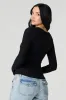 Haut Henley côtelé à manches longues sold by Urban Planet