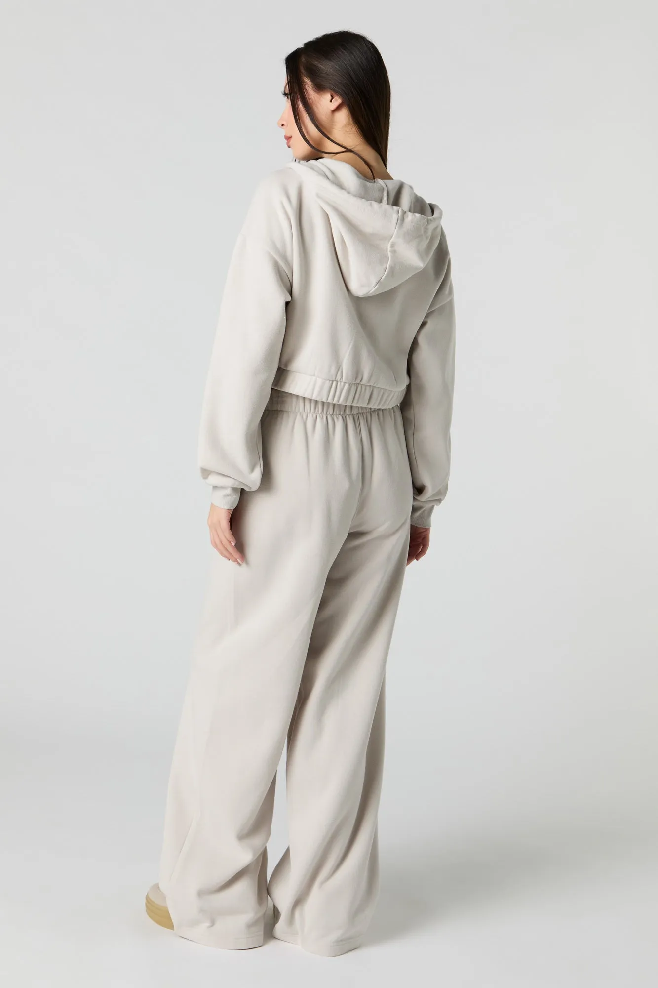 Fleece Wide Leg Sweatpant sold by Urban Planet product image thumbnail 3