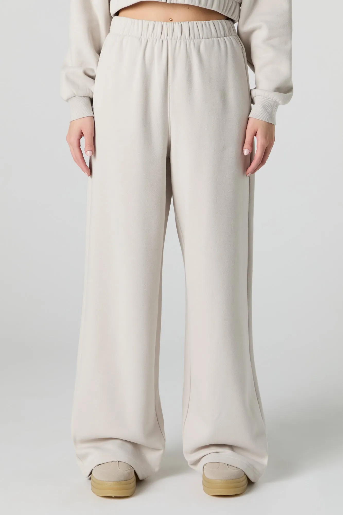 Fleece Wide Leg Sweatpant sold by Urban Planet product image thumbnail 2