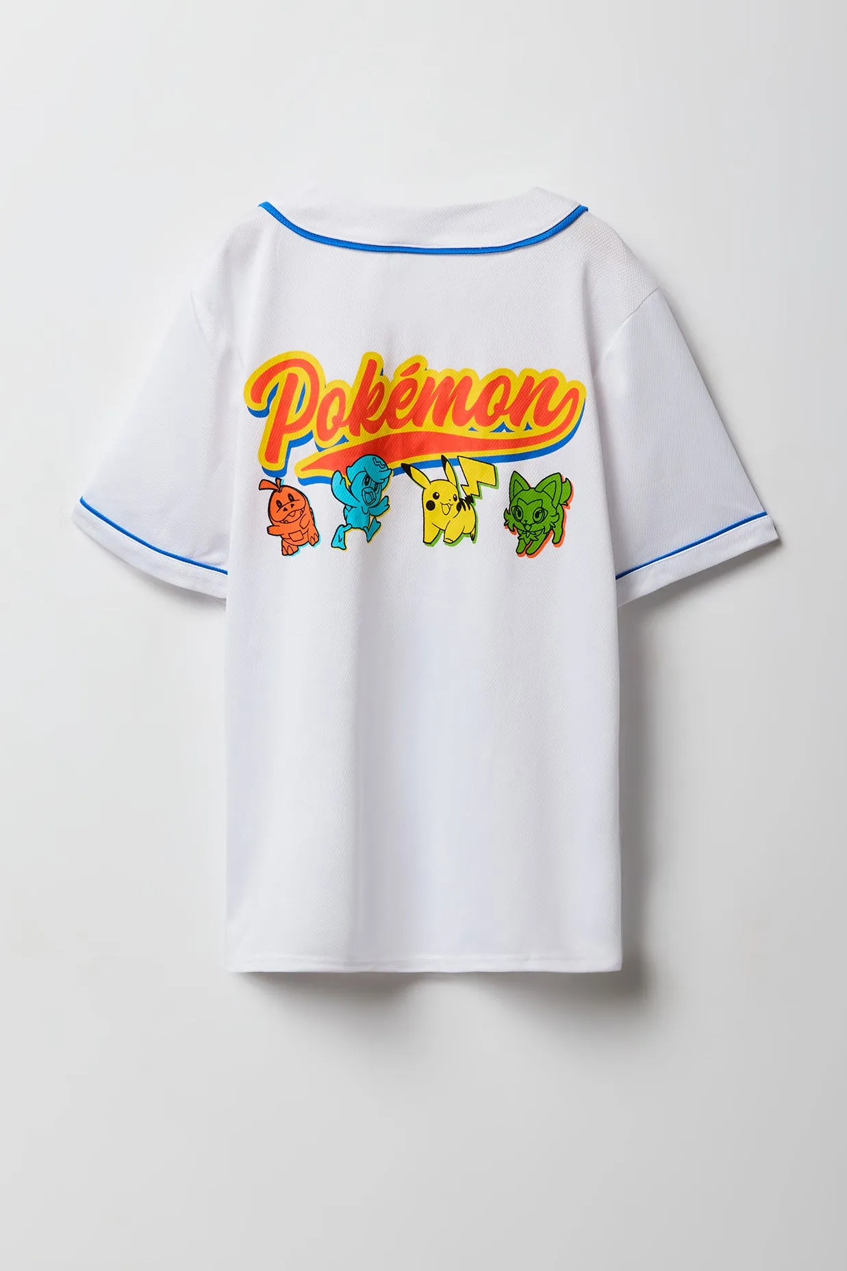 Boys Pokémon Graphic Baseball Jersey sold by Urban Planet