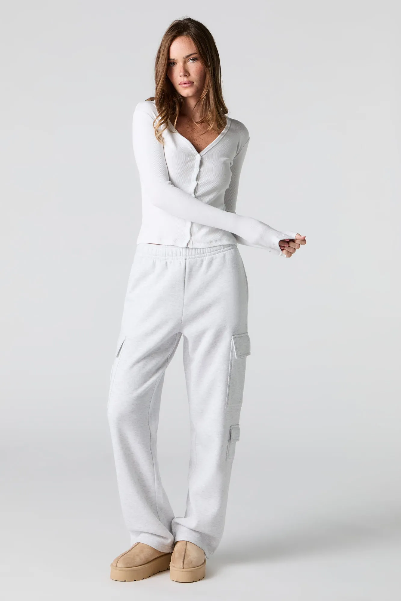 Fleece Cargo Sweatpant sold by Urban Planet