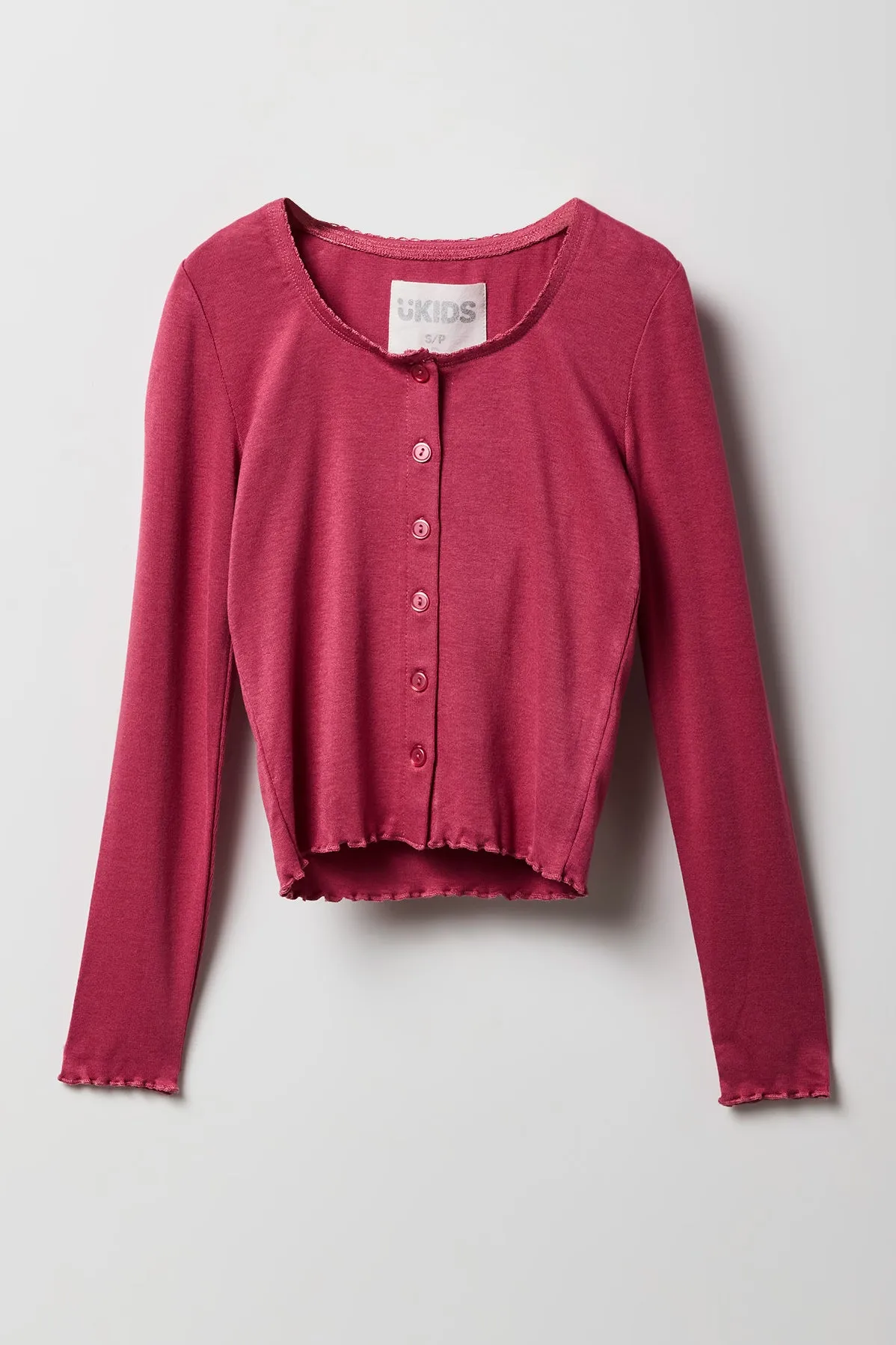 Girls Button Front Long Sleeve Top & Cami 2 Piece Set sold by Urban Planet