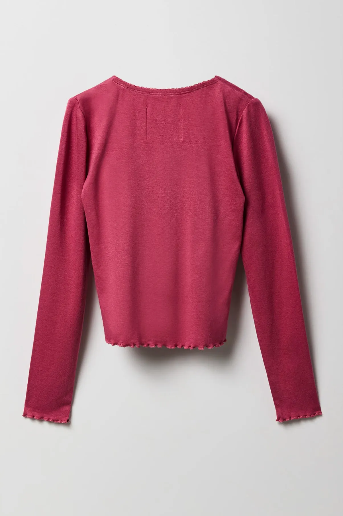 Girls Button Front Long Sleeve Top & Cami 2 Piece Set sold by Urban Planet product image thumbnail 2