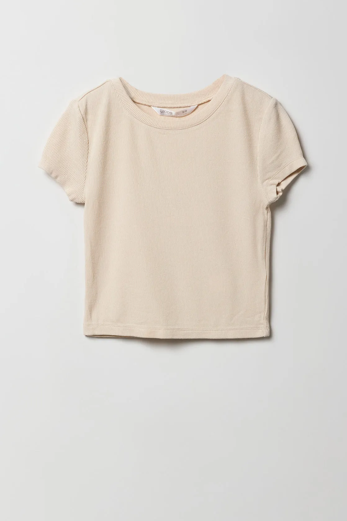 T-shirt ultracourt côtelé pour fille sold by Urban Planet product image thumbnail 5