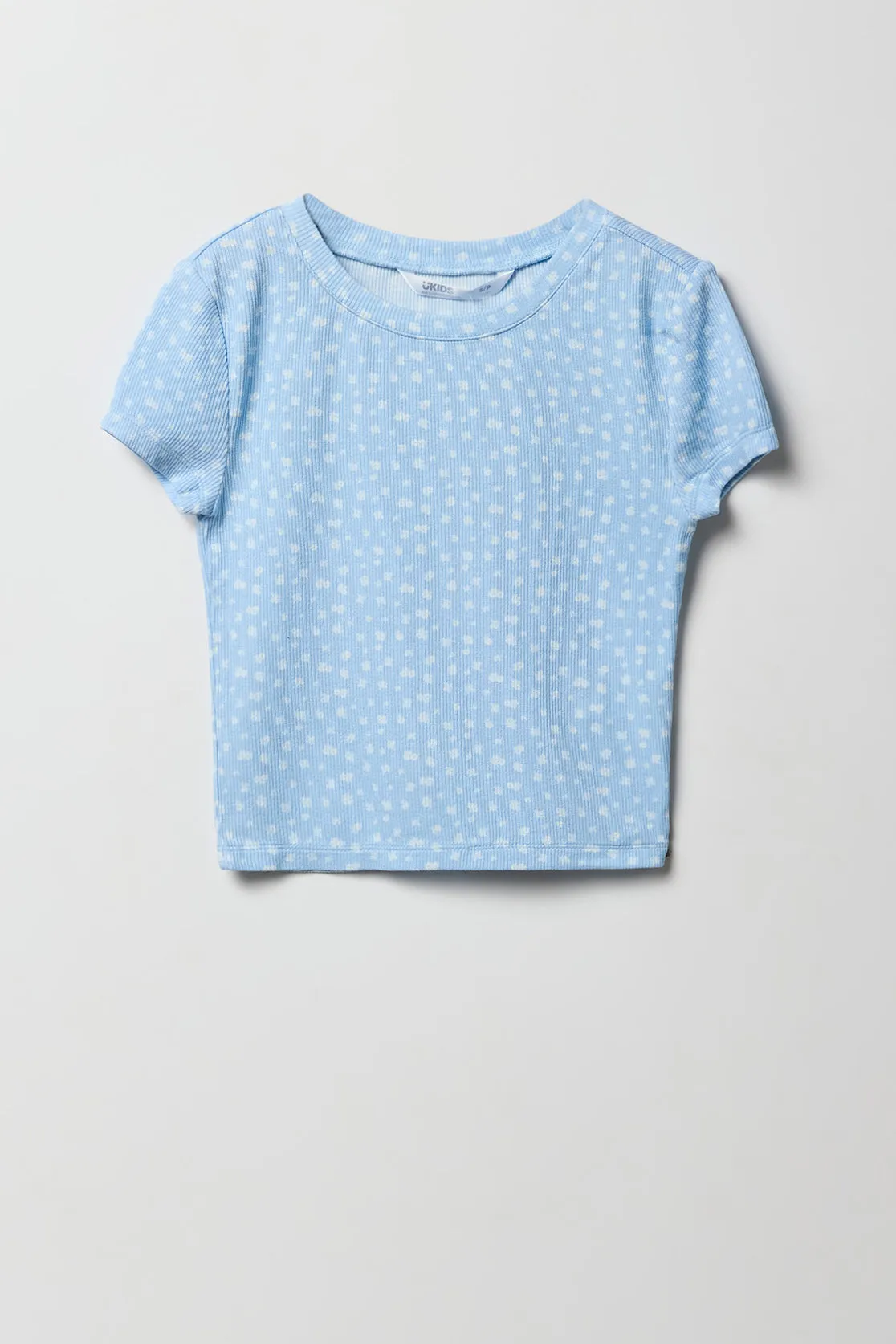 T-shirt ultracourt côtelé pour fille sold by Urban Planet
