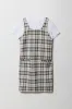 Ensemble deux pièces robe en tricot à carreaux et t-shirt pour filles sold by Urban Planet