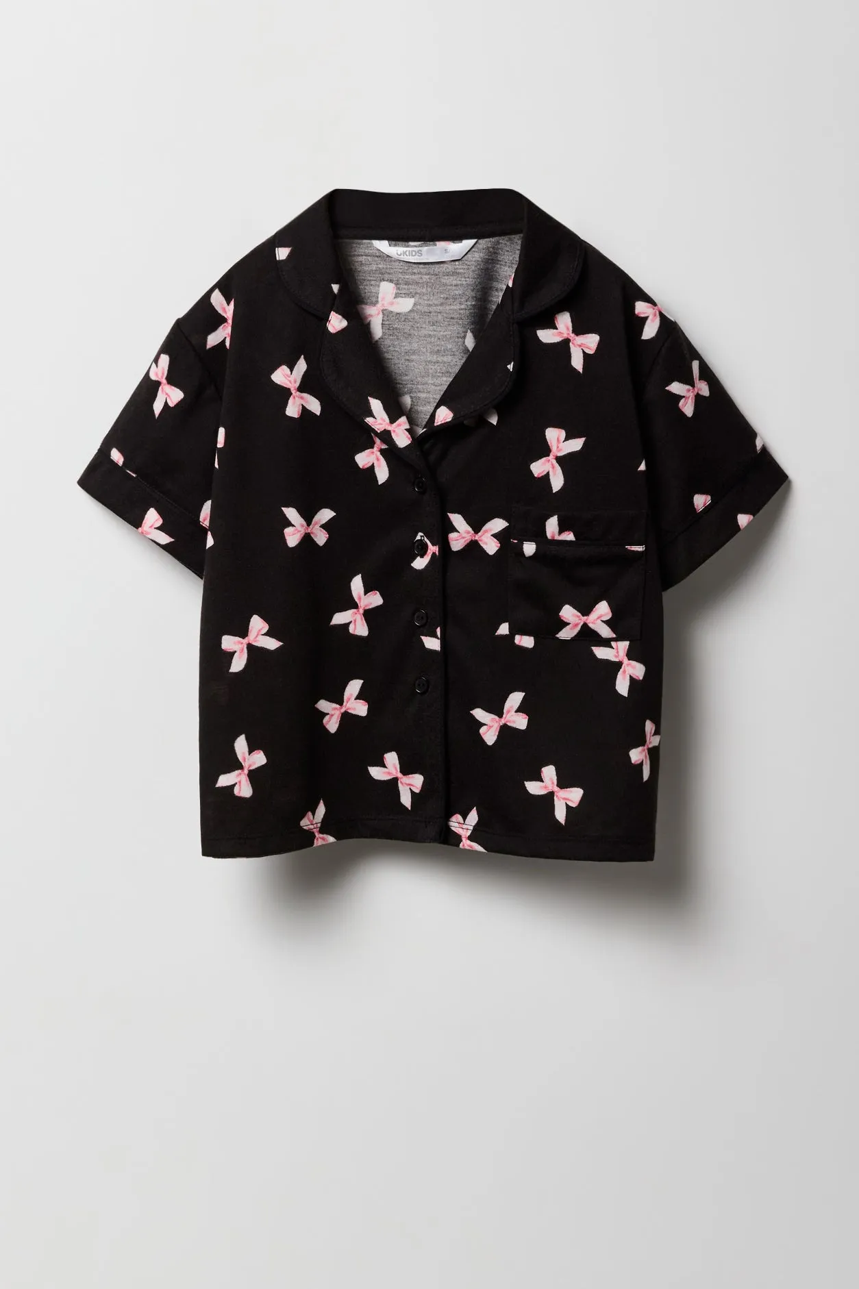 Girls Printed Button-Up Top & Pant 2 Piece Pajama Set sold by Urban Planet product image thumbnail 2