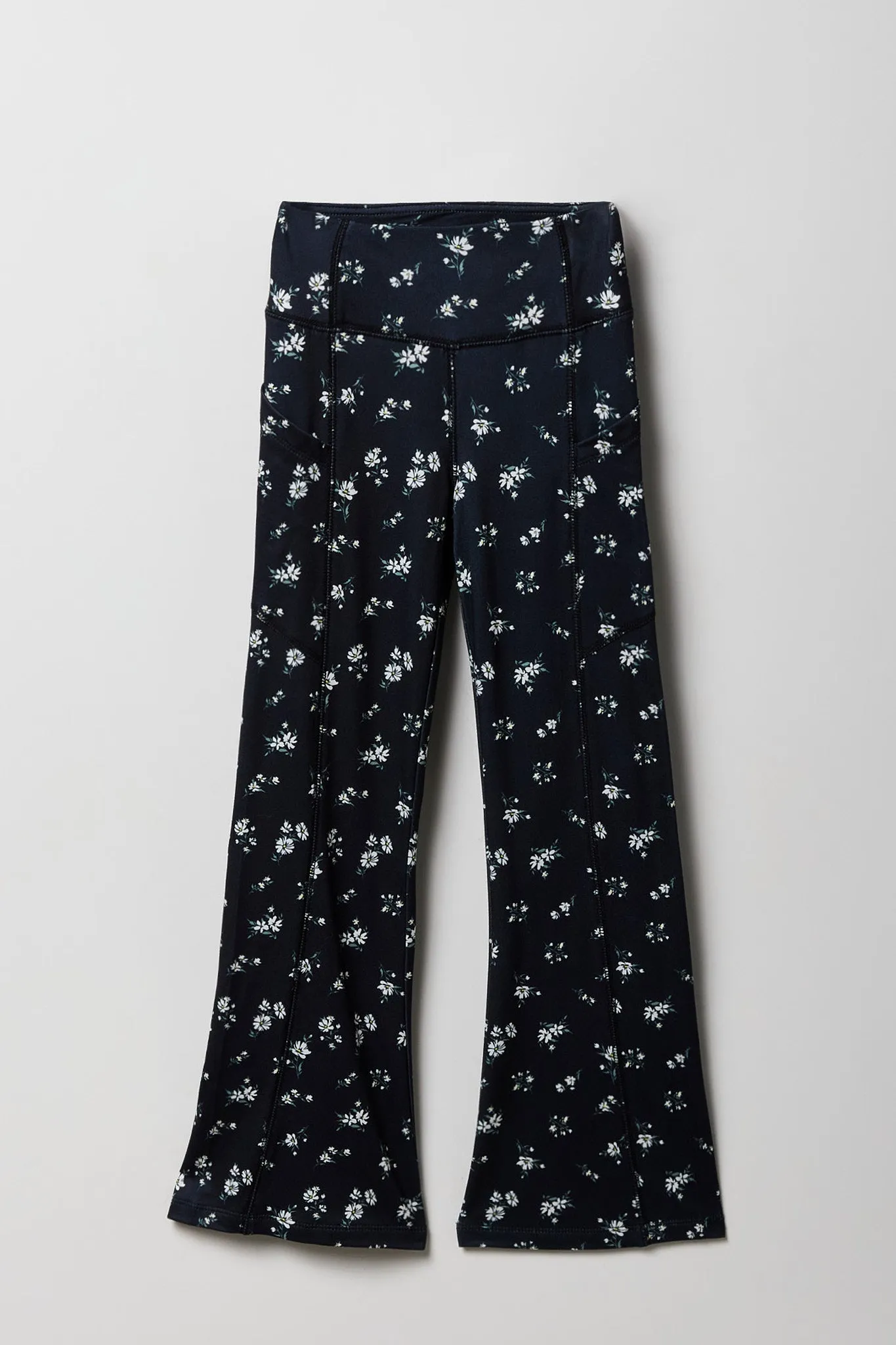 Girls Floral Side Pocket Flare Legging sold by Urban Planet