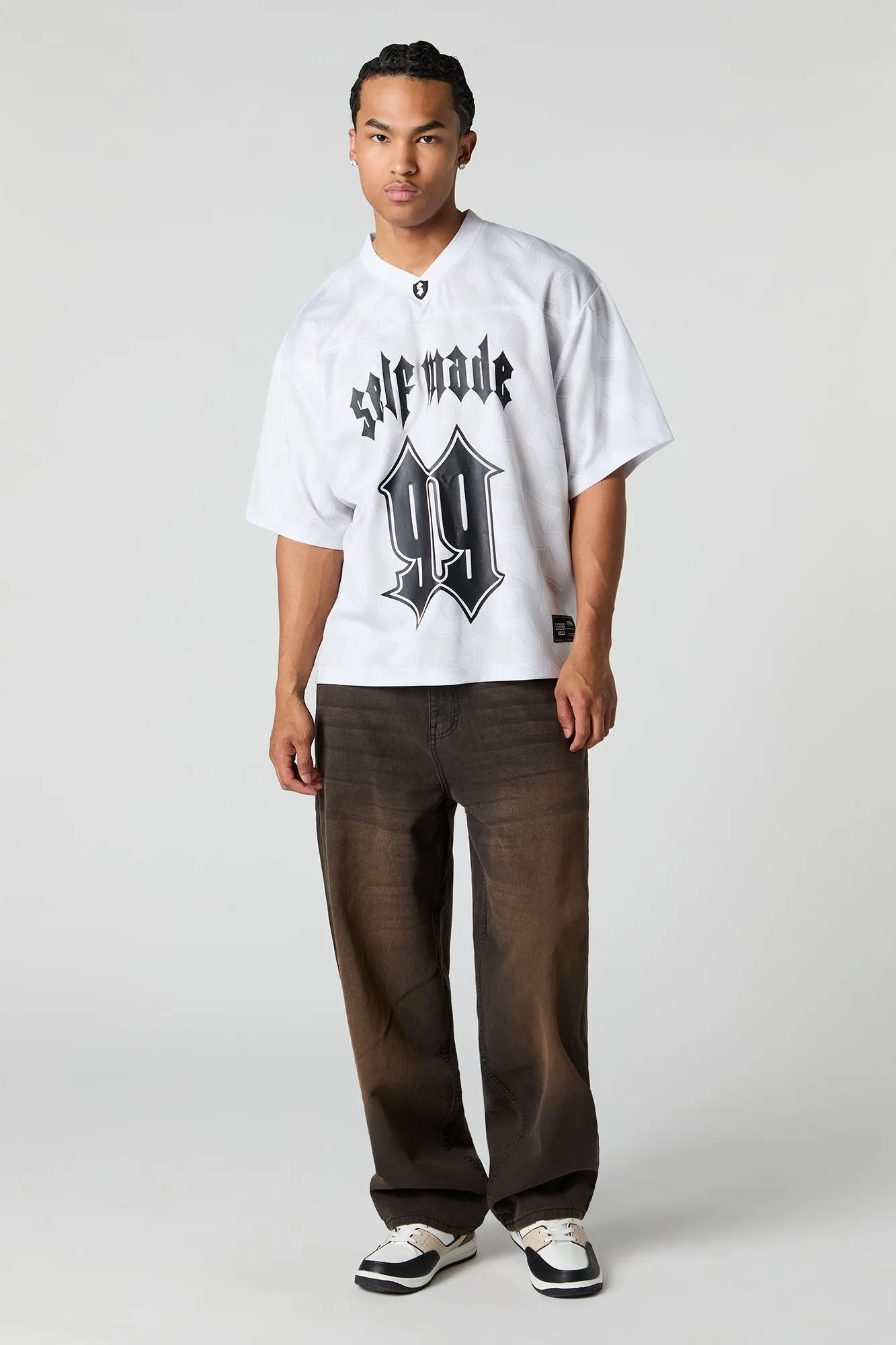 Latte Black Wide Leg Skater Jean sold by Urban Planet product image thumbnail 2