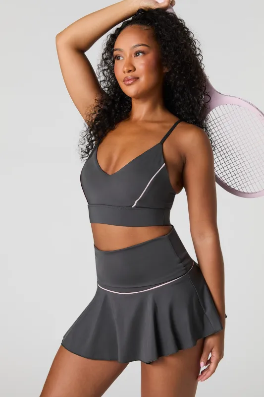 Active Piping Detail Foldover Mini Skort sold by Urban Planet