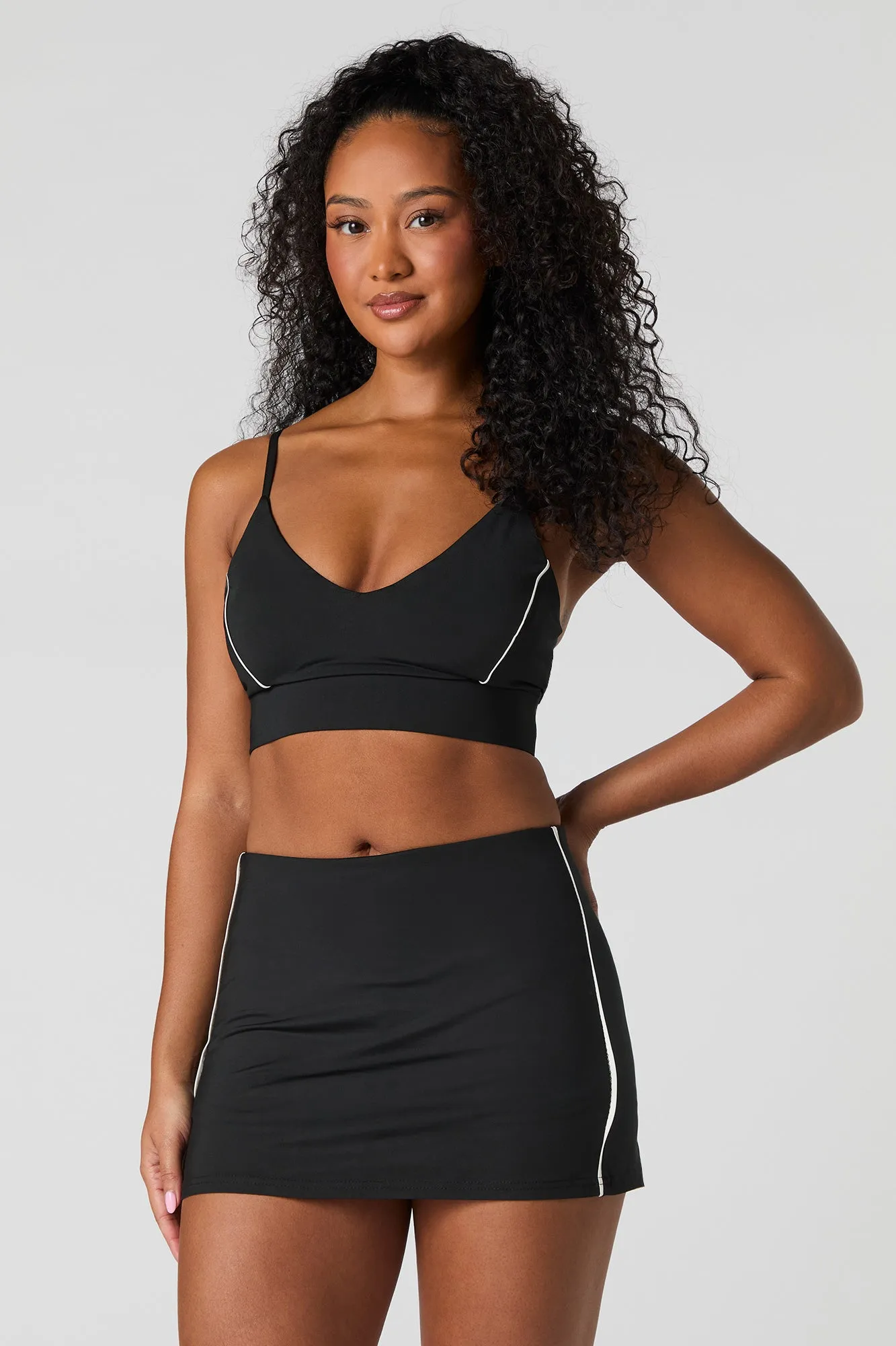 Active Piping Detail Mini Skort sold by Urban Planet product image thumbnail 5