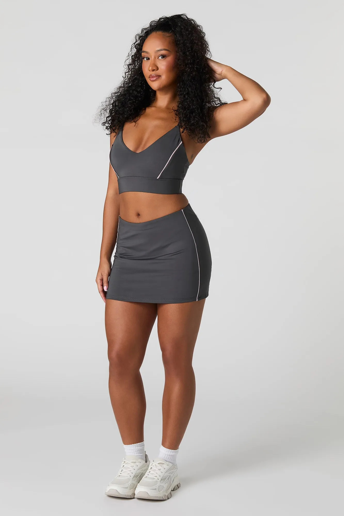 Active Piping Detail Mini Skort sold by Urban Planet product image thumbnail 3