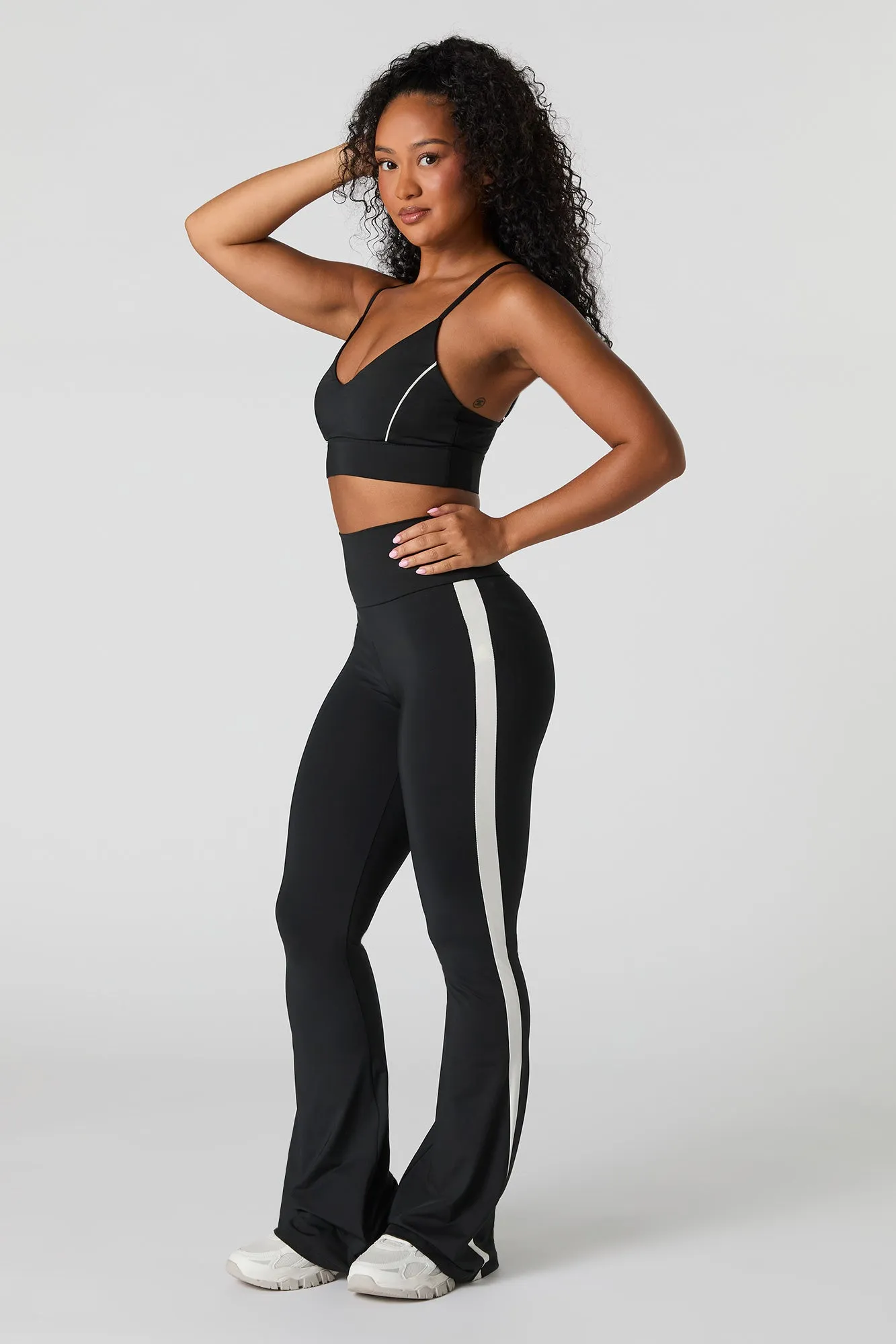 Active Side Striped Flare Legging sold by Urban Planet product image thumbnail 4