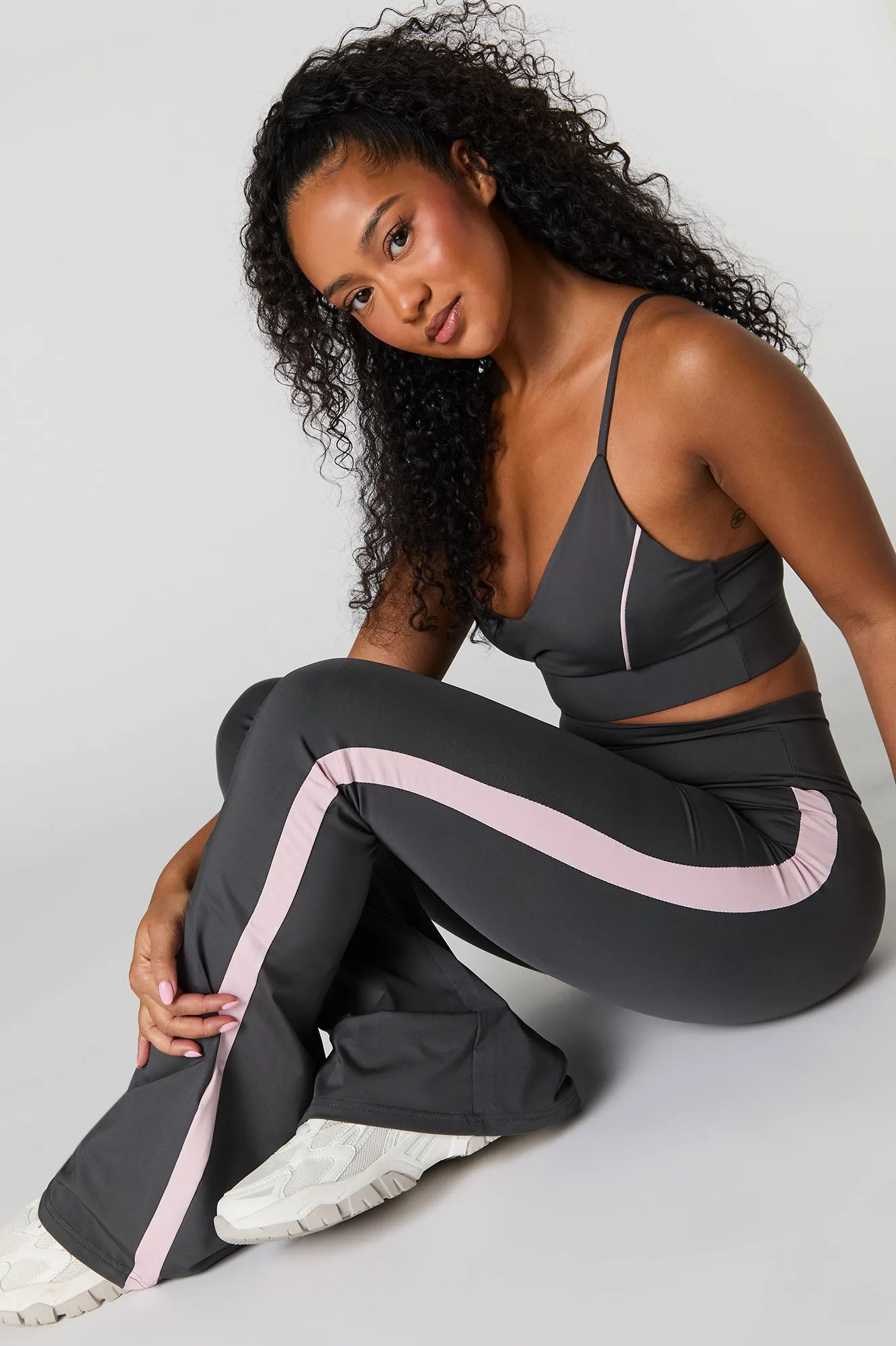 Active Side Striped Flare Legging sold by Urban Planet