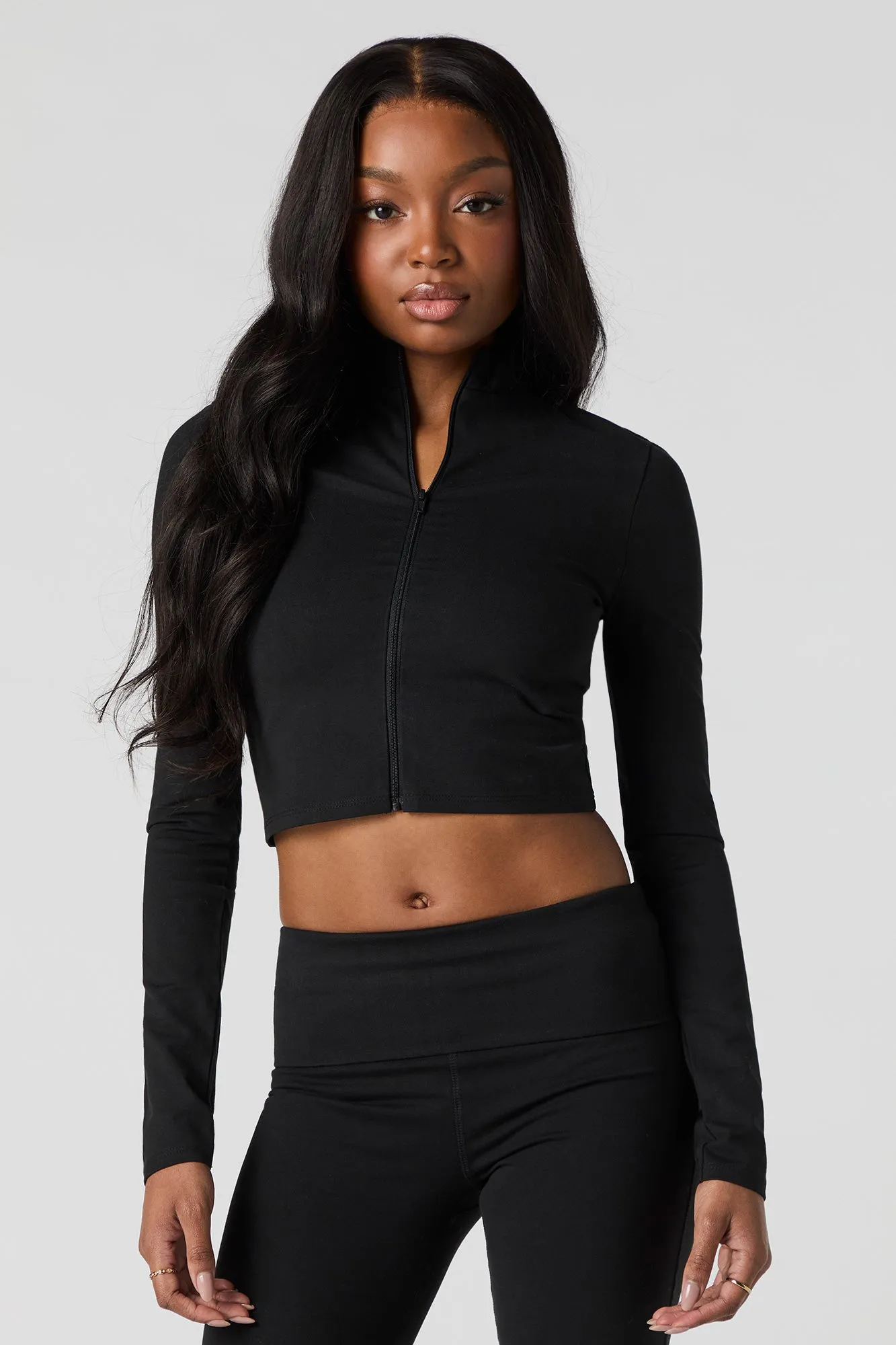 Active Zip-Up Long Sleeve Top sold by Urban Planet product image thumbnail 4