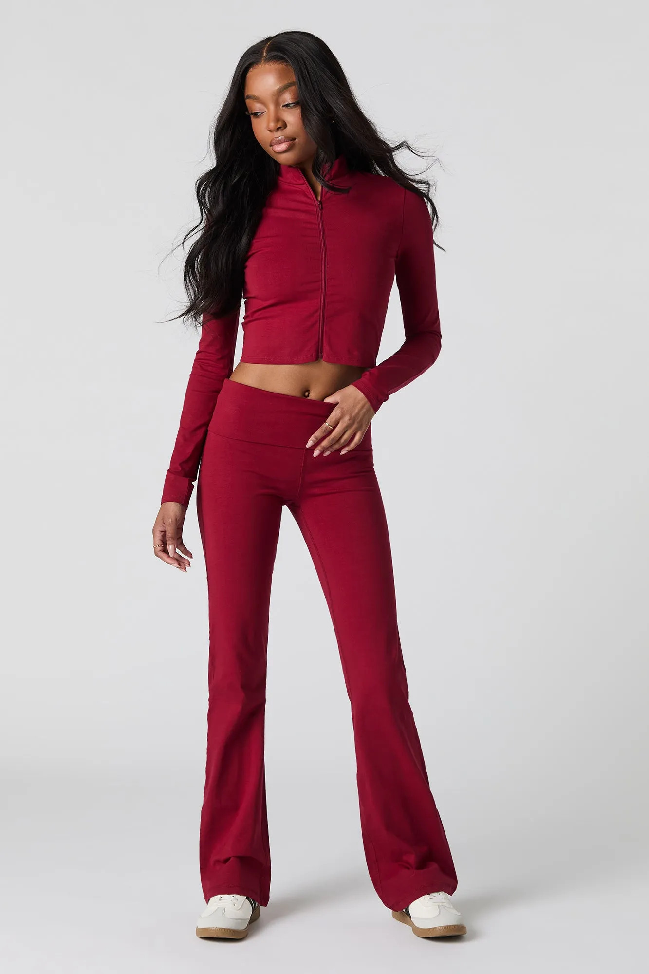 Haut Active à manches longues avec fermeture à glissière sold by Urban Planet product image thumbnail 3