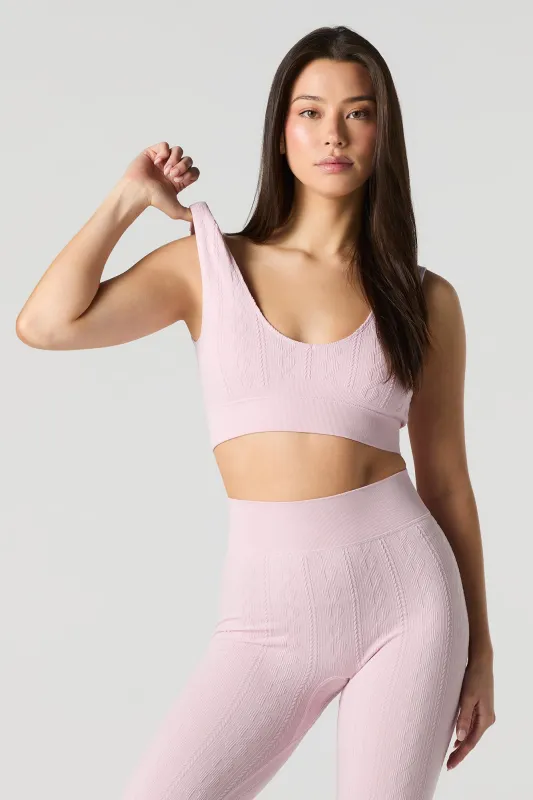 Active Seamless Textured Sports Bra sold by Urban Planet