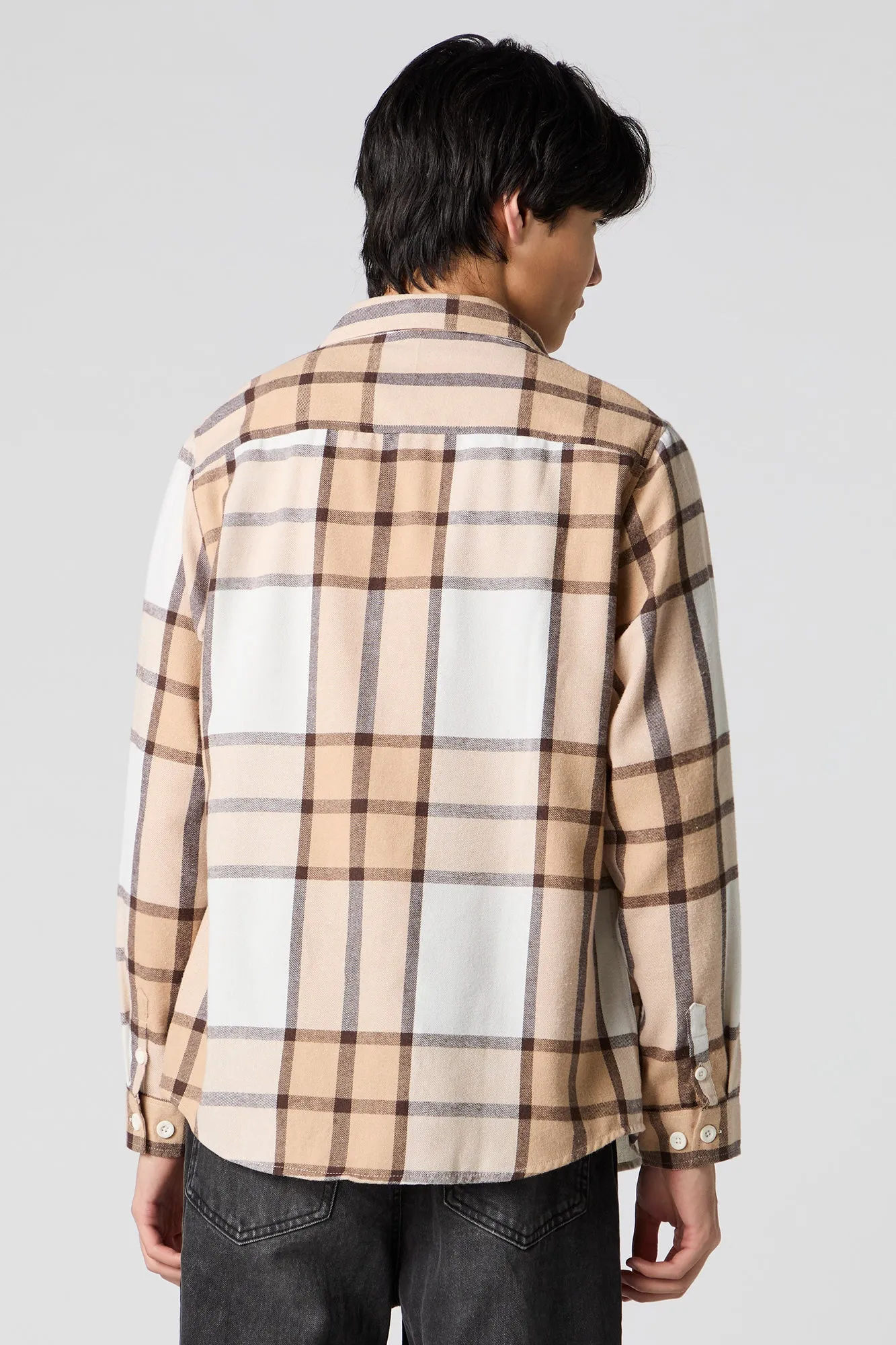 Plaid Long Sleeve Button-Up Top sold by Urban Planet product image thumbnail 2