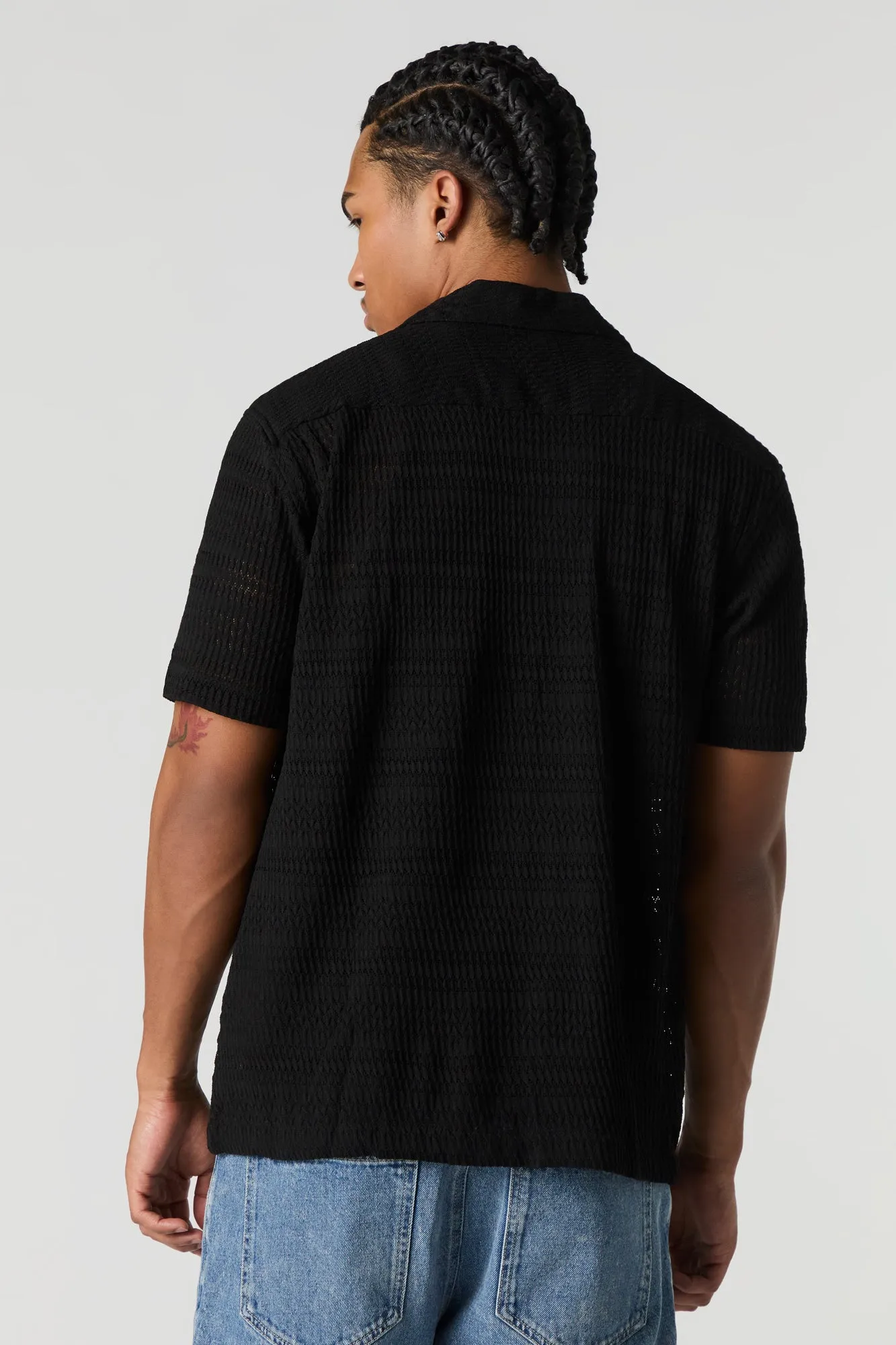 Pointelle Button-Up Top sold by Urban Planet product image thumbnail 5