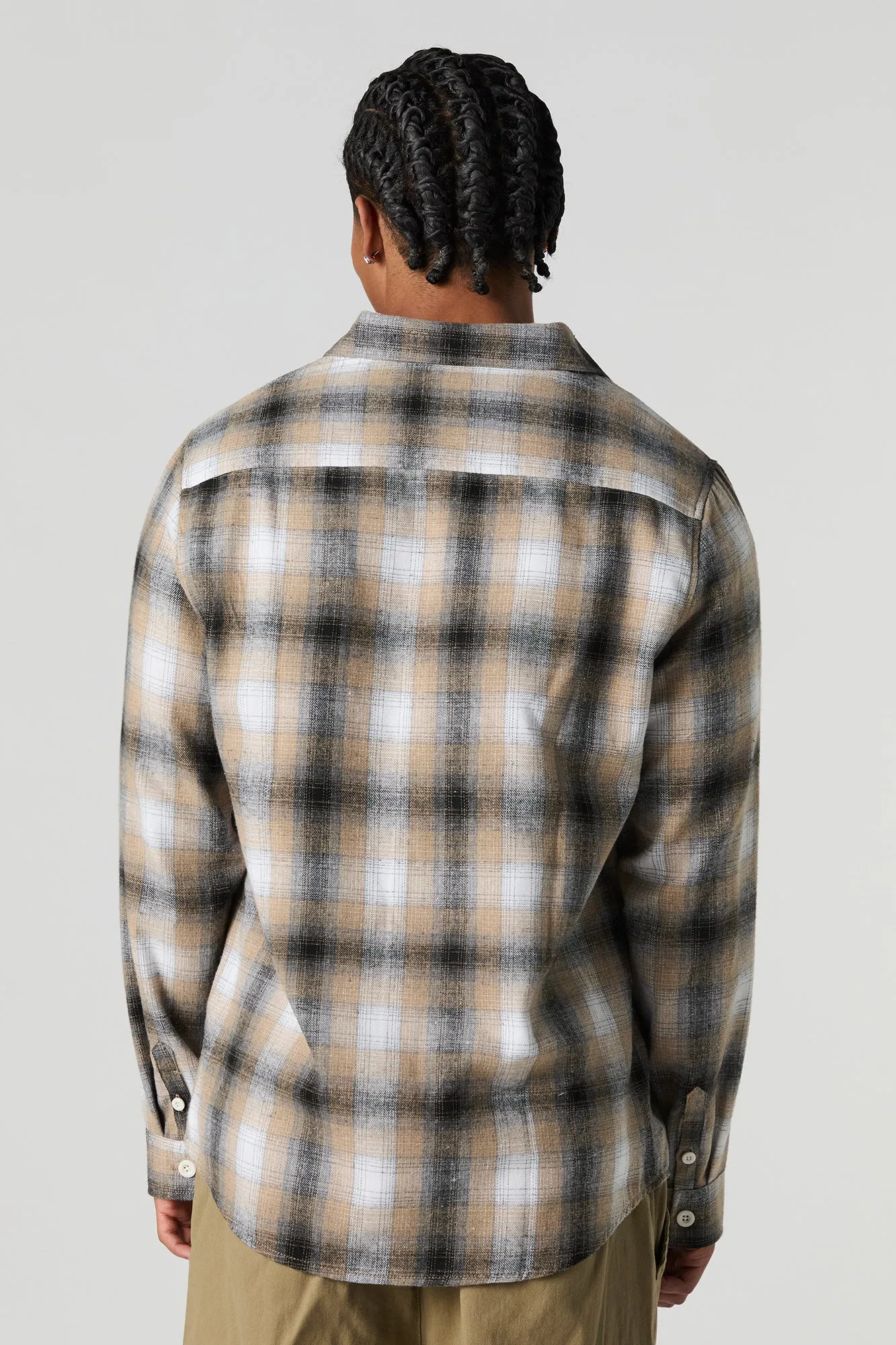 Haut boutonné à manches longues avec carreaux sold by Urban Planet product image thumbnail 2