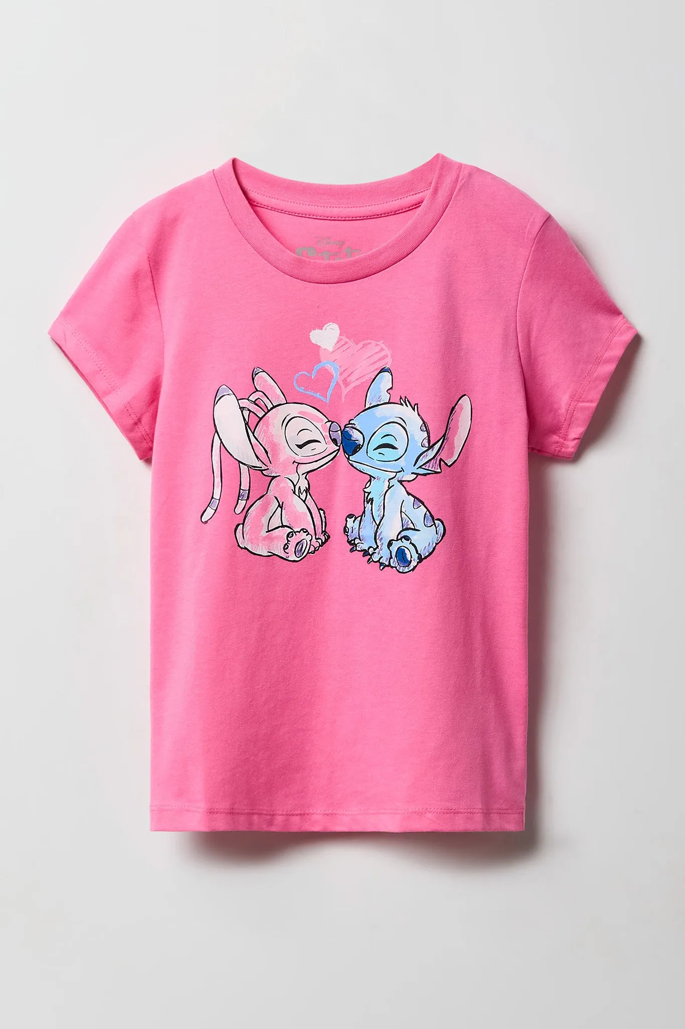 Girls Stitch & Angel T-Shirt sold by Urban Planet