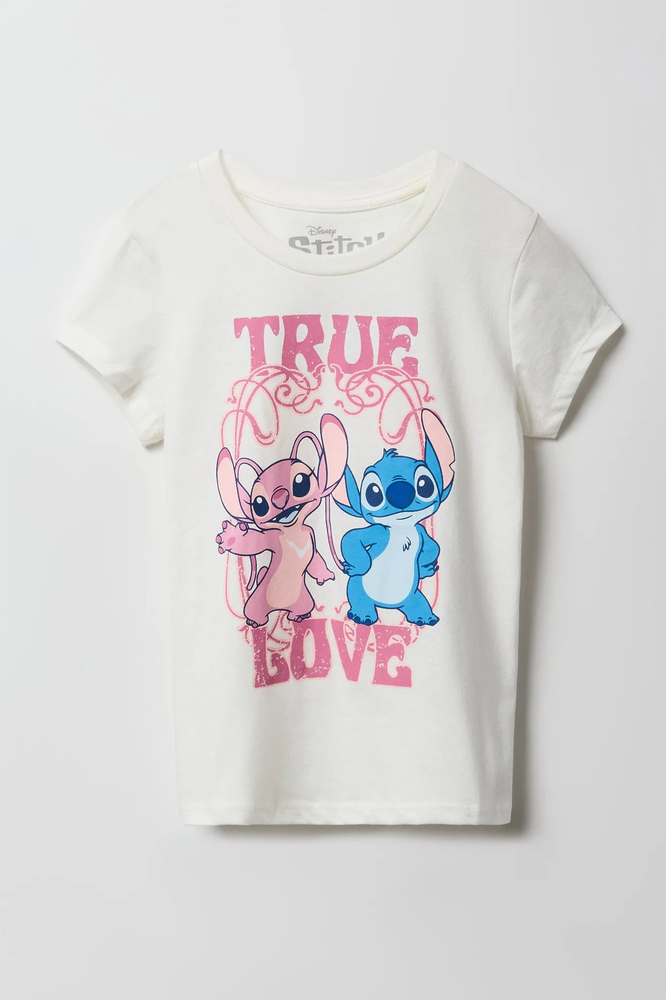 Girls Stitch True Love T-Shirt sold by Urban Planet