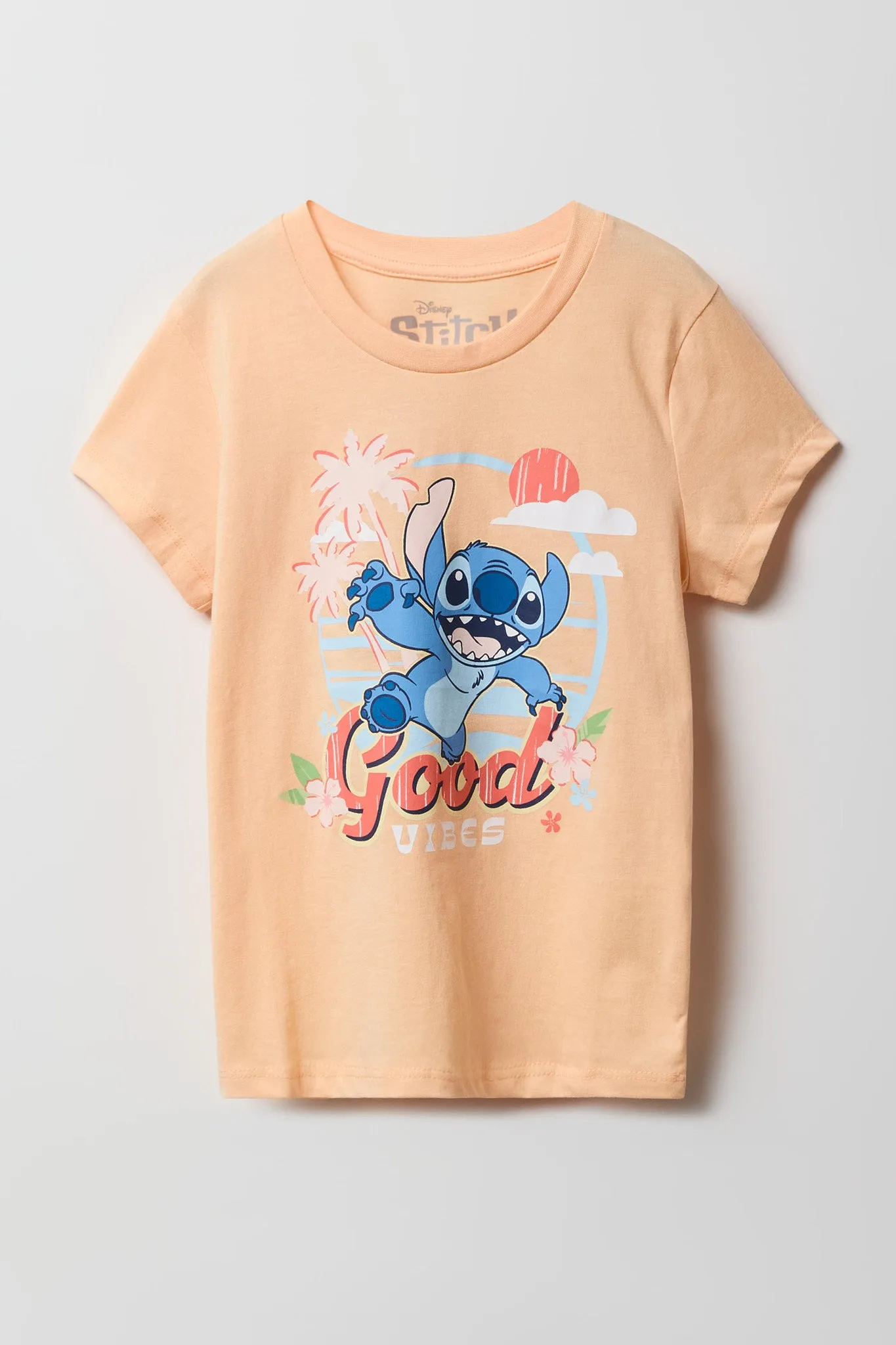 T-shirt à imprimé Stitch Good Vibes pour fille sold by Urban Planet